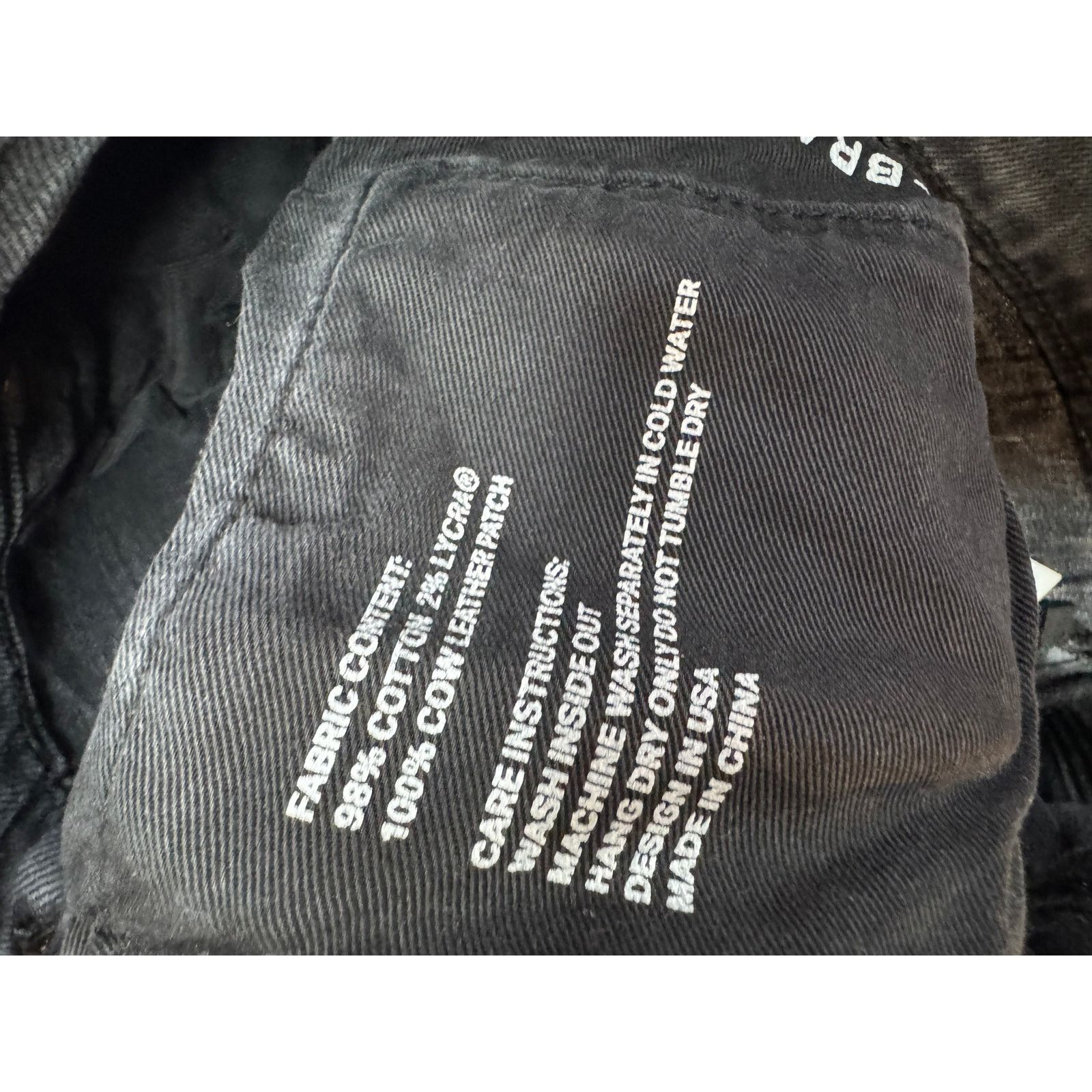 Rta Purple Brand Light Wash Black Jeans Size US 29 - 4 Thumbnail