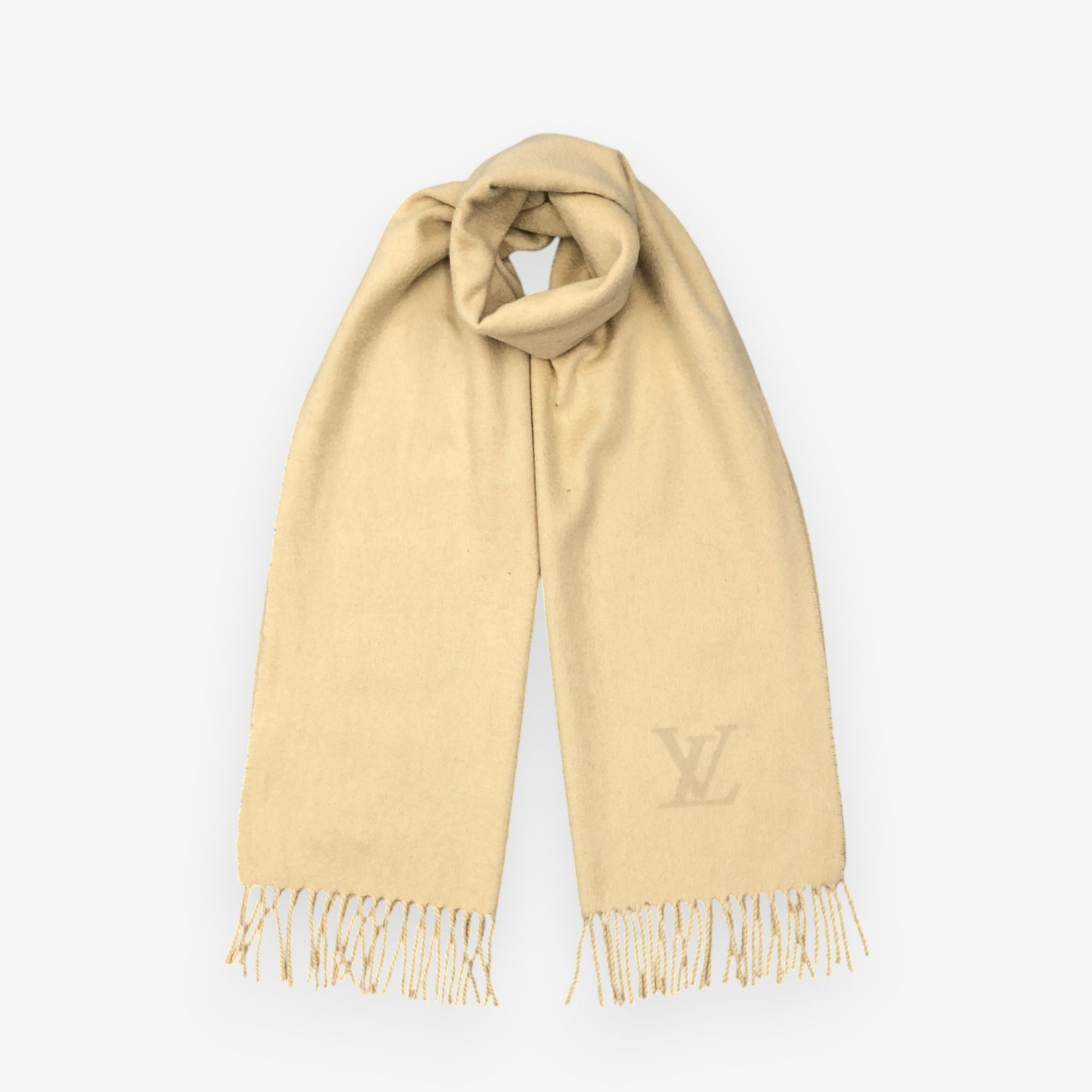 Louis Vuitton Vintage Louis Vuitton Scarf Muffler LV Cashmere Scarves Size ONE SIZE - 1 Thumbnail