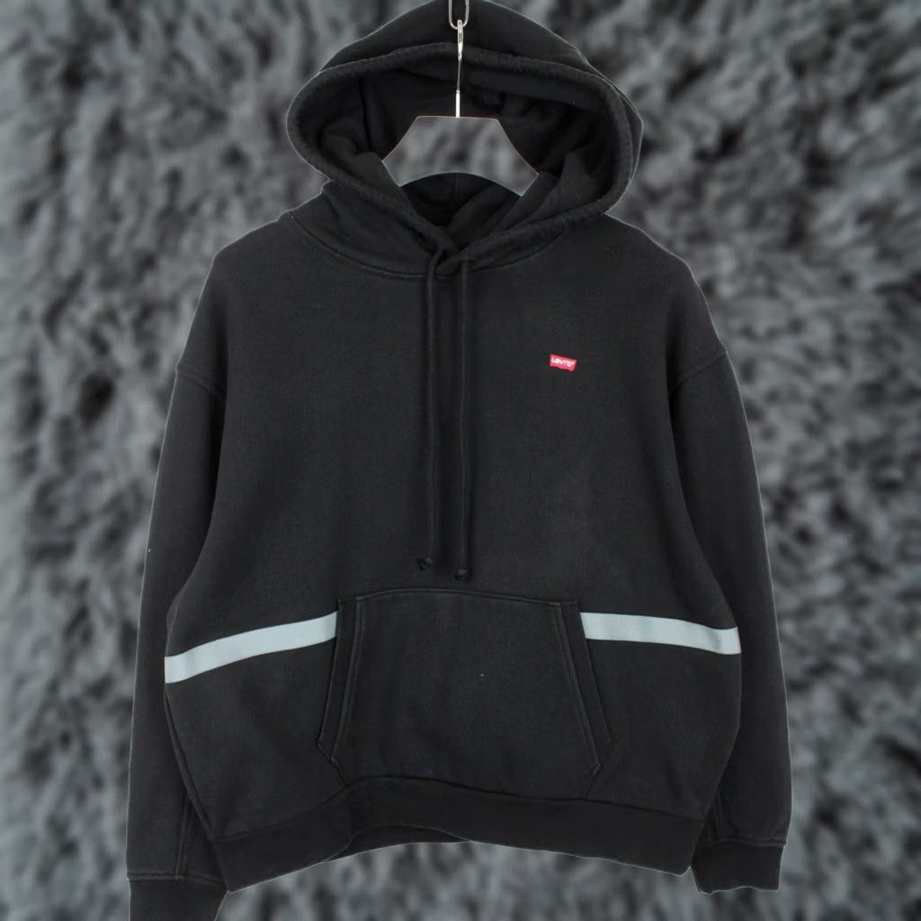 Levi's LEVI'S Hoodie Women's M Pullover Kangaroo Pocket Black Size M / US 6-8 / IT 42-44 - 1 Thumbnail
