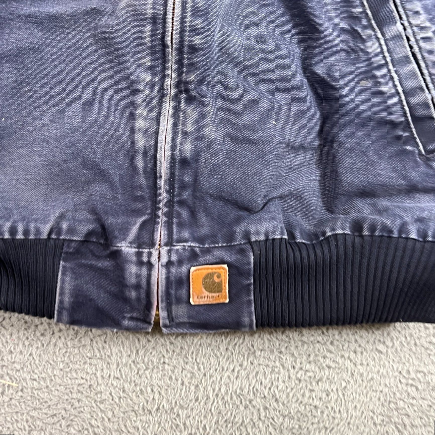 Carhartt VTG Carhartt J14 MDT Santa Fe Jacket Men's Navy Quilted Workwear Coat 2XL Size US XXL / EU 58 / 5 - 3 Thumbnail
