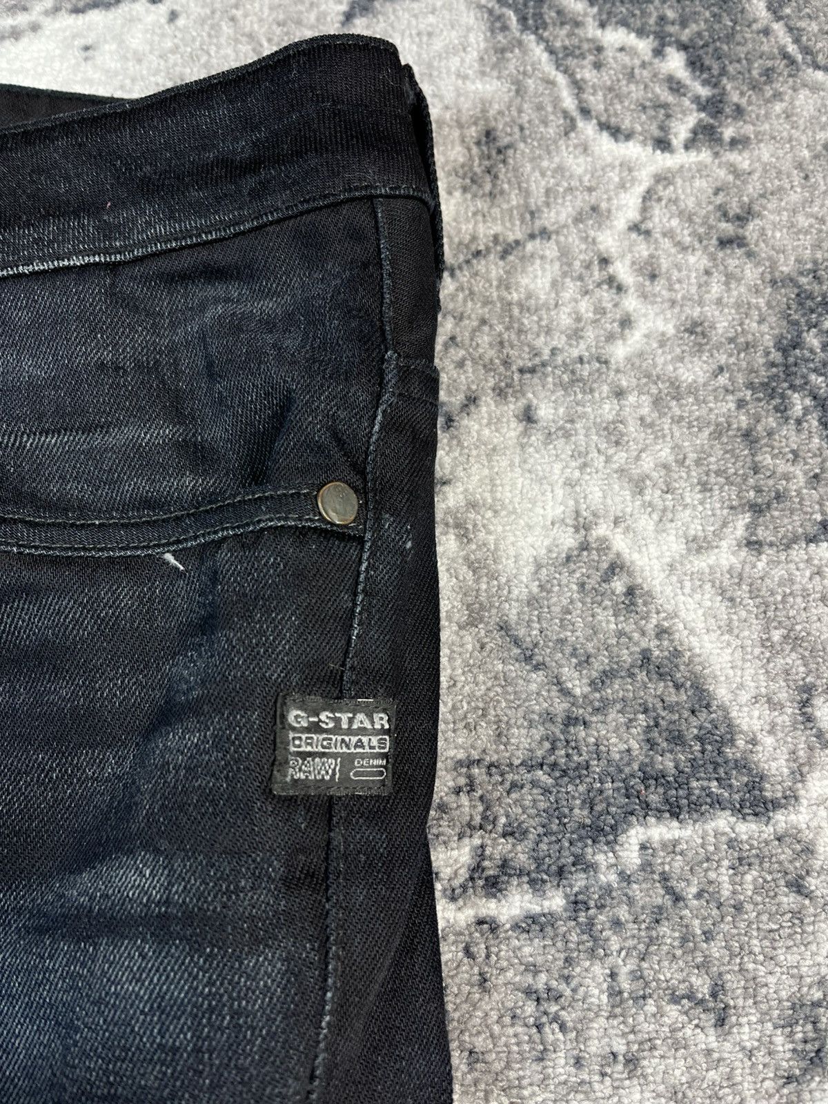 G-Star G-Star Raw Attacc Low Straight Dark Blue Jeans Size US 37 - 6 Thumbnail