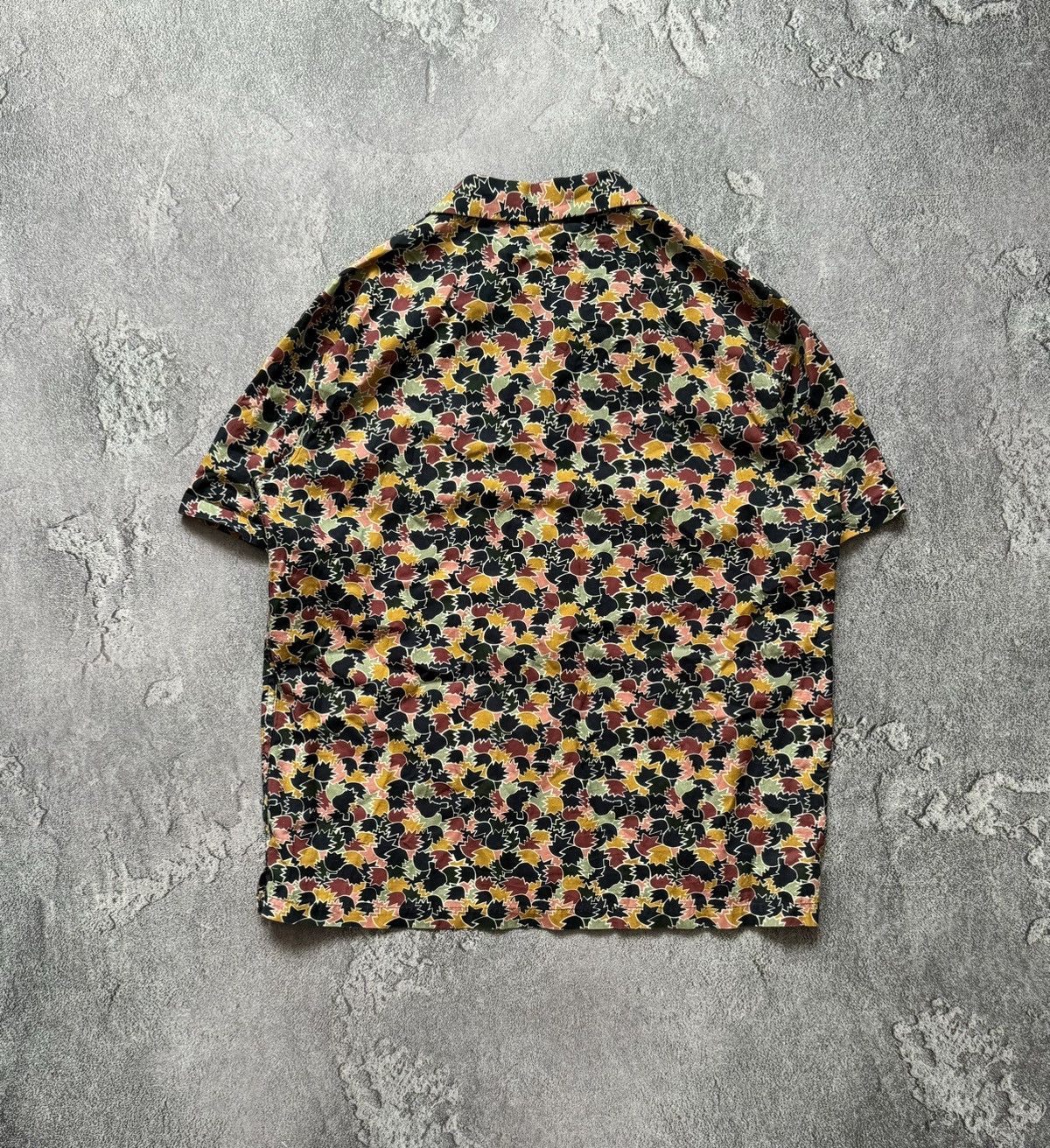 Designer × Folk Folk 3 all printed leaves🍁 flowers shirt button short sleeve Size US L / EU 52-54 / 3 - 9 Thumbnail
