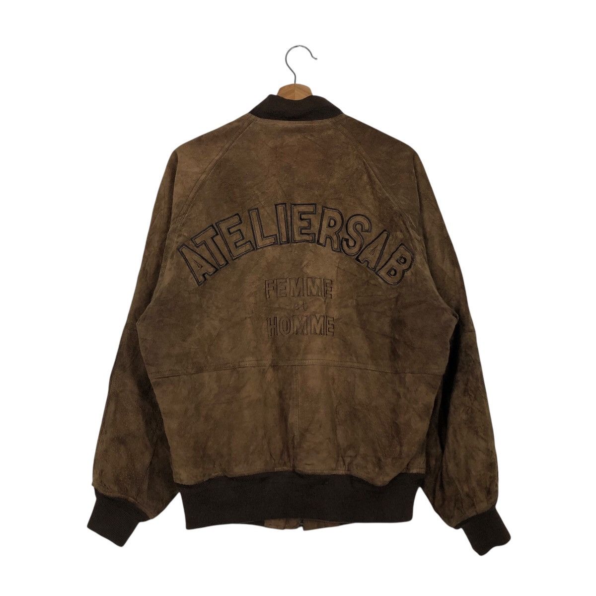 Japanese Brand 📌Vintage Leather Jacket Atelier Sab For Men Issey Miyake Size US M / EU 48-50 / 2 - 9 Thumbnail