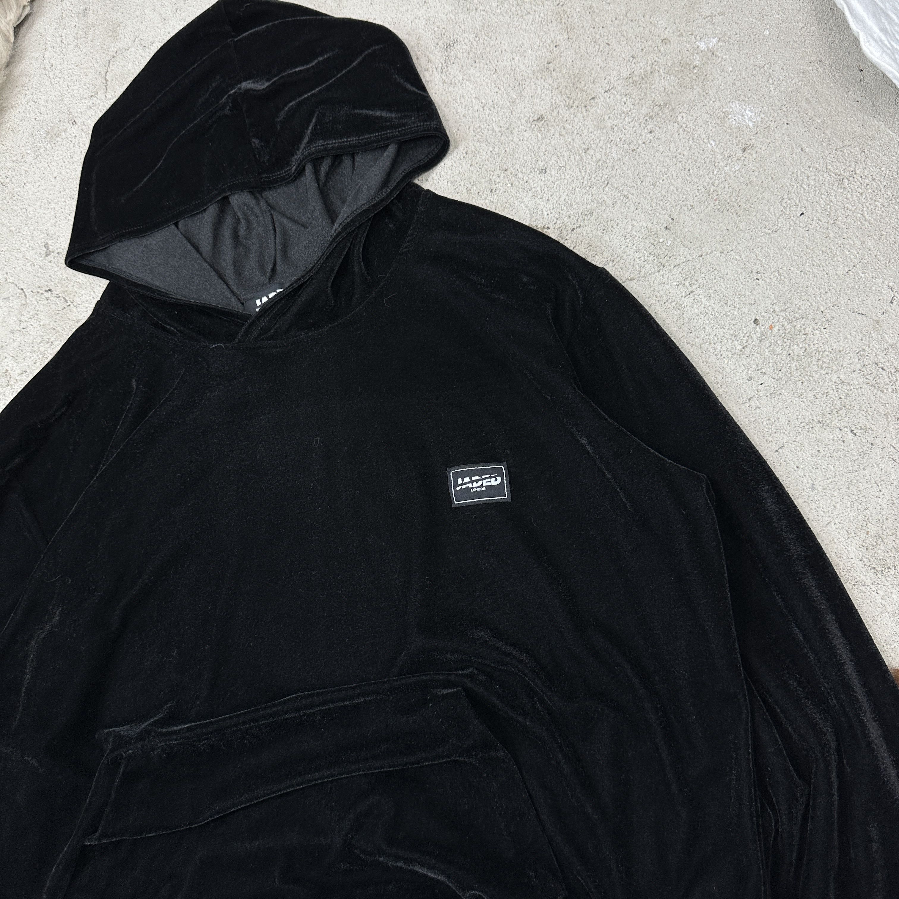 Jaded London Vintage Velvet Streetwear Jaded London Hoodie Y2K Size L / US 10 / IT 46 - 3 Thumbnail