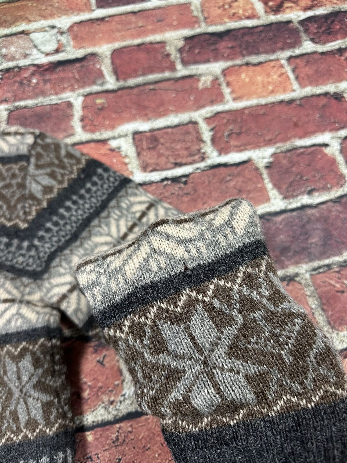 Vintage Vintage Classic Directions Wool Knit Geometric Sweater | Grailed