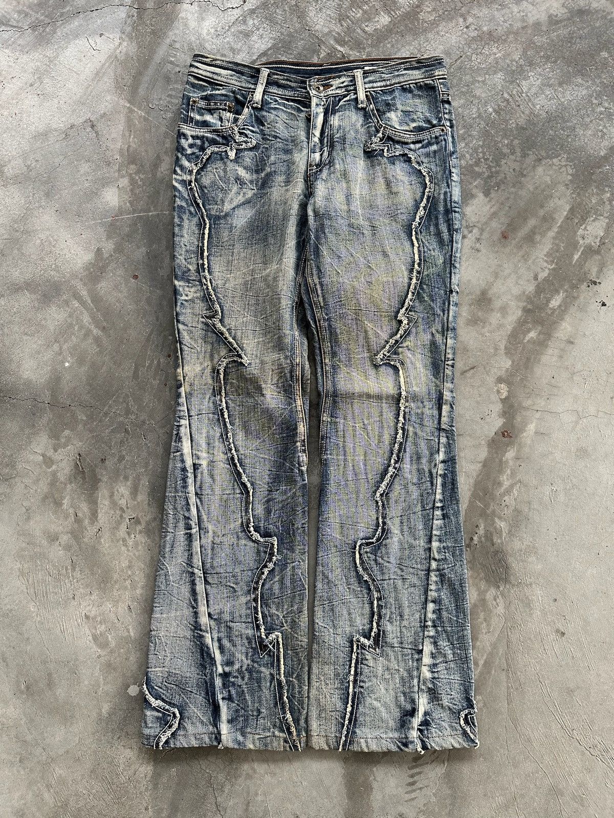 Hysteric Glamour × If Six Was Nine × semanticdesign 💥 Rare Semantic Design Flare Jeans Size US 32 / EU 48 - 2 Thumbnail