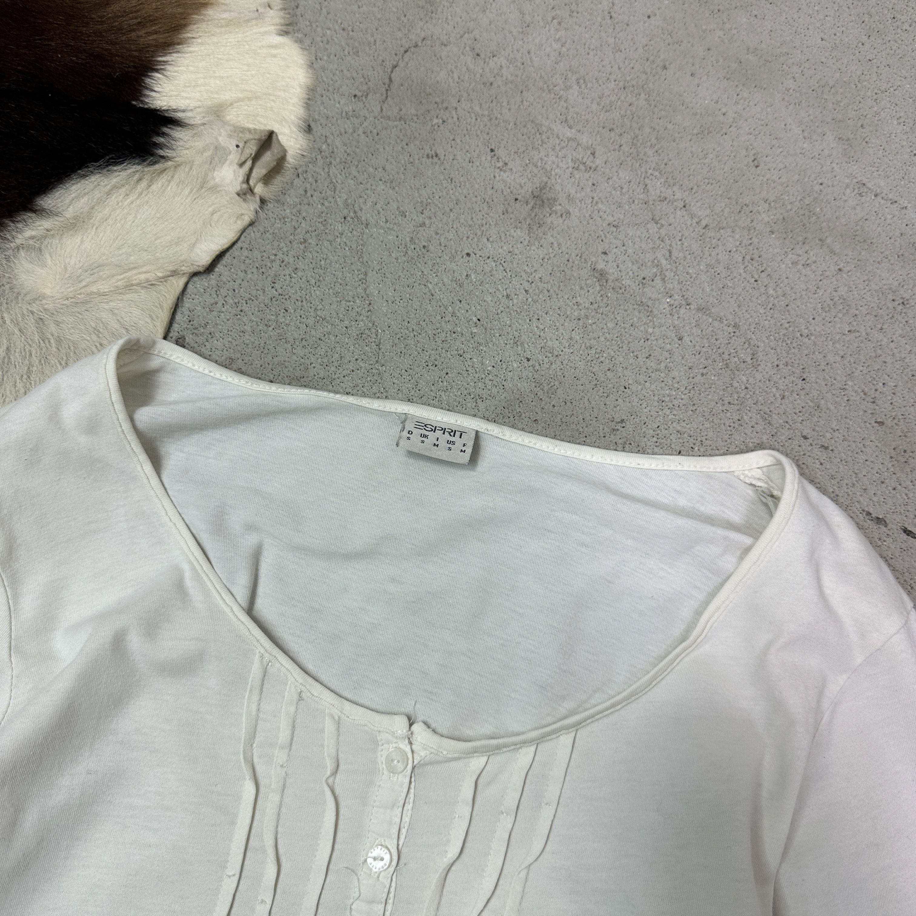 Vintage Vintage Romantic Fitted White Longsleeve Y2K Size S / US 4 / IT 40 - 4 Thumbnail