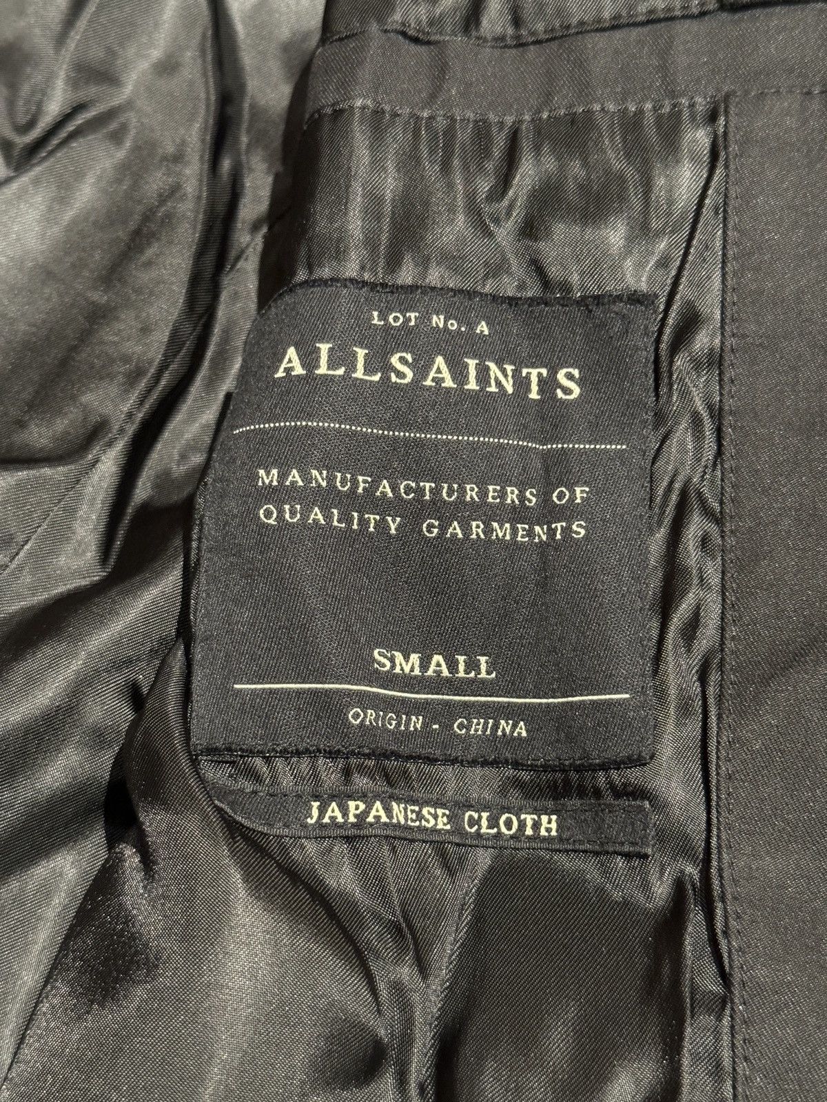 Allsaints Allsaints asymmetrical coat Size US S / EU 44-46 / 1 - 7 Thumbnail
