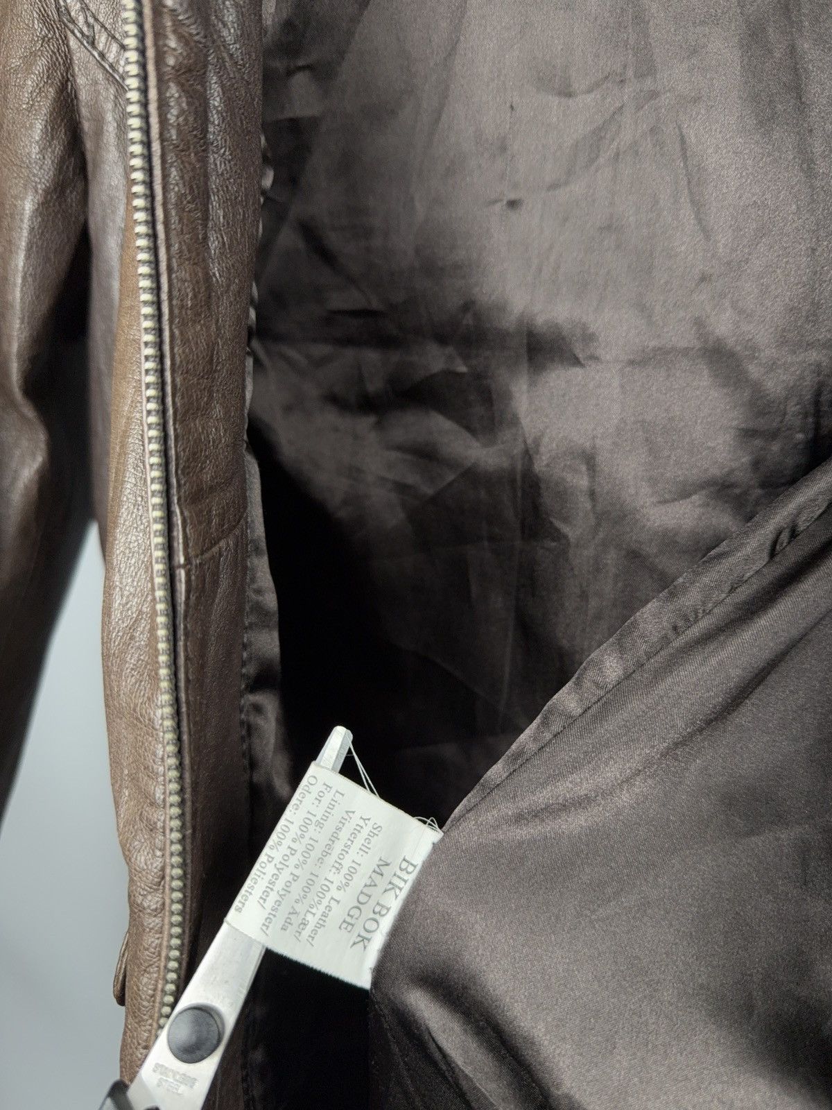 Japanese Brand 90s Retro Avant Garde Brown Leather Hooded Aviator Jacket Size XS / US 0-2 / IT 36-38 - 15 Thumbnail