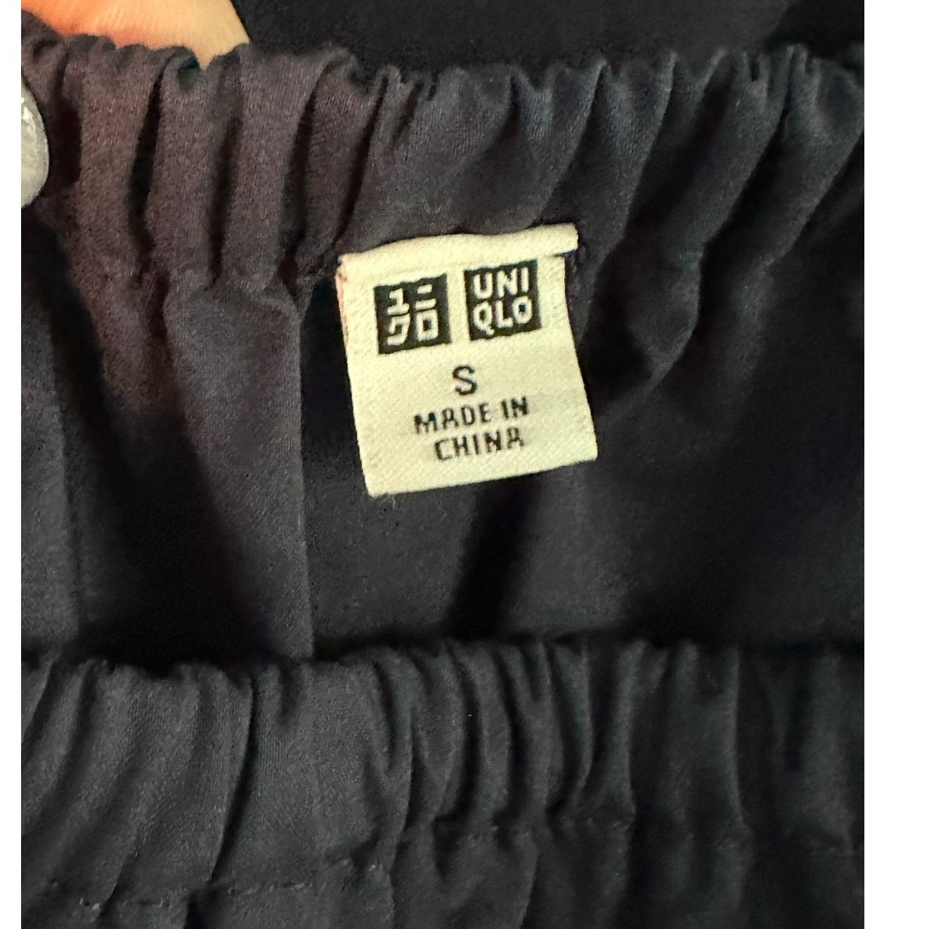 Uniqlo Uniqlo navy blue ruffled neck mini dress size Small Size S / US 4 / IT 40 - 3 Thumbnail