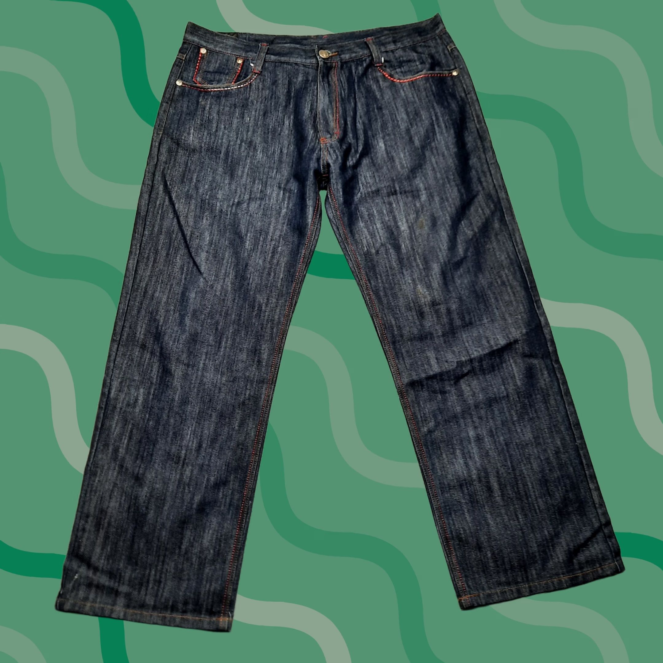 Imperious × Vintage Crazy vintage y2k Imperious denim embroidered 