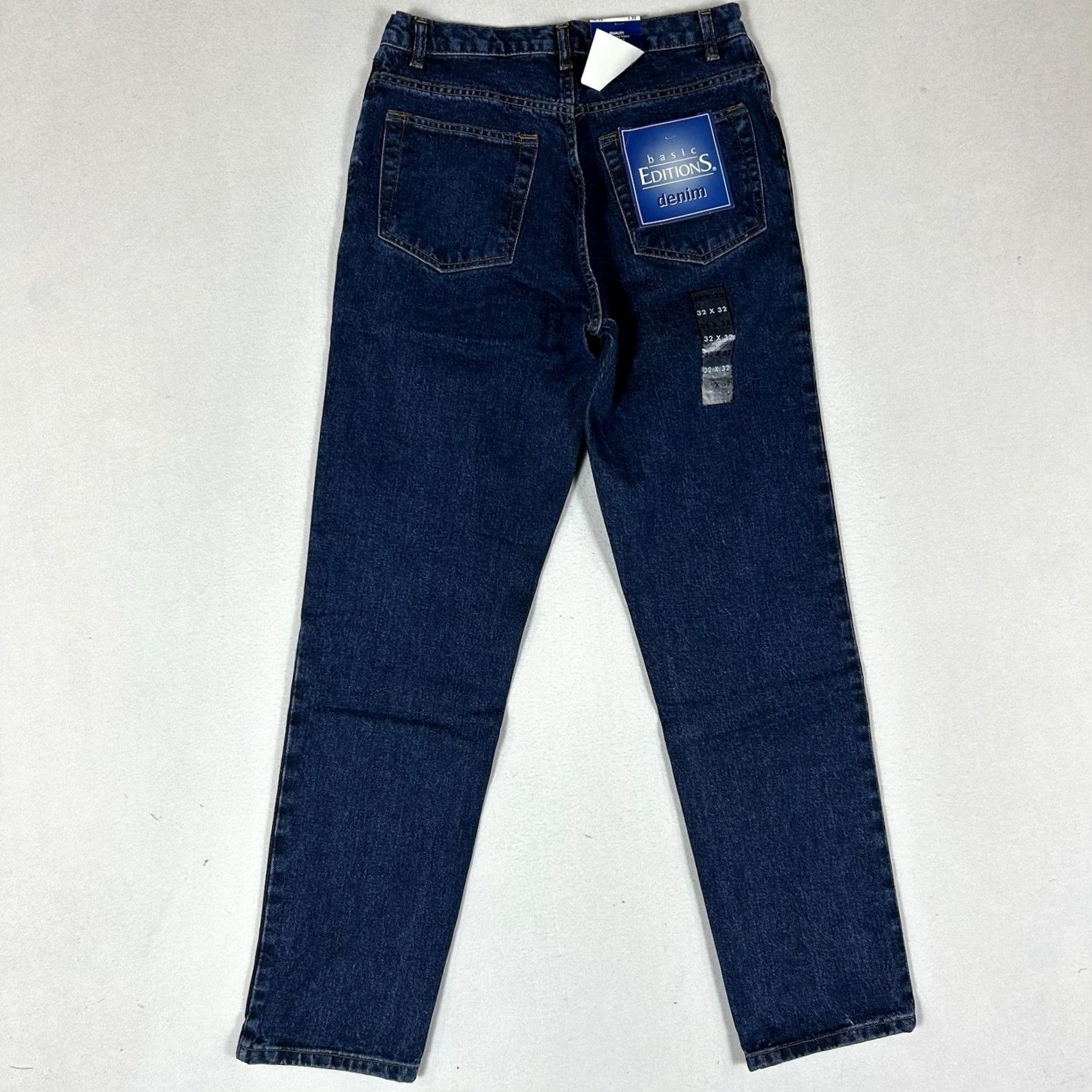 Basic Editions Basic Editions Jeans Men's Size 32x32 Blue Denim Mid Rise Straight NWT USA 5-Pocket Cotton Denim Regular 32in Inseam Mens Size US 32 / EU 48 - 7 Thumbnail