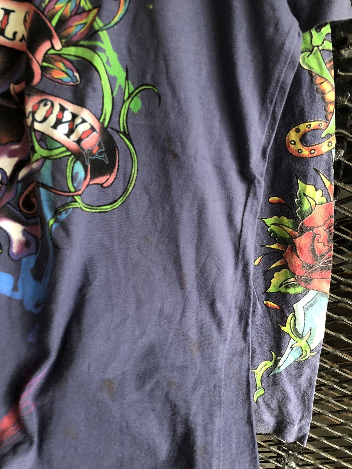 Ed Hardy × Japanese Brand × Vintage ED HARDY CHRISTIAN AUDIGIER “LOVE KILLS SLOWLY” LONG SLEEVE Size US L / EU 52-54 / 3 - 5 Thumbnail