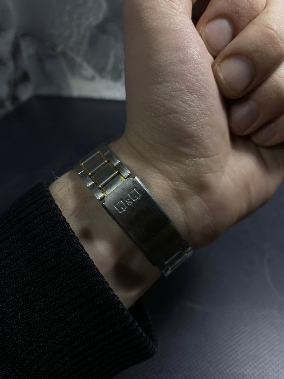 Japanese Brand Q&Q Superior Quartz Watch Date Function Stainless Steel Size ONE SIZE - 3 Thumbnail