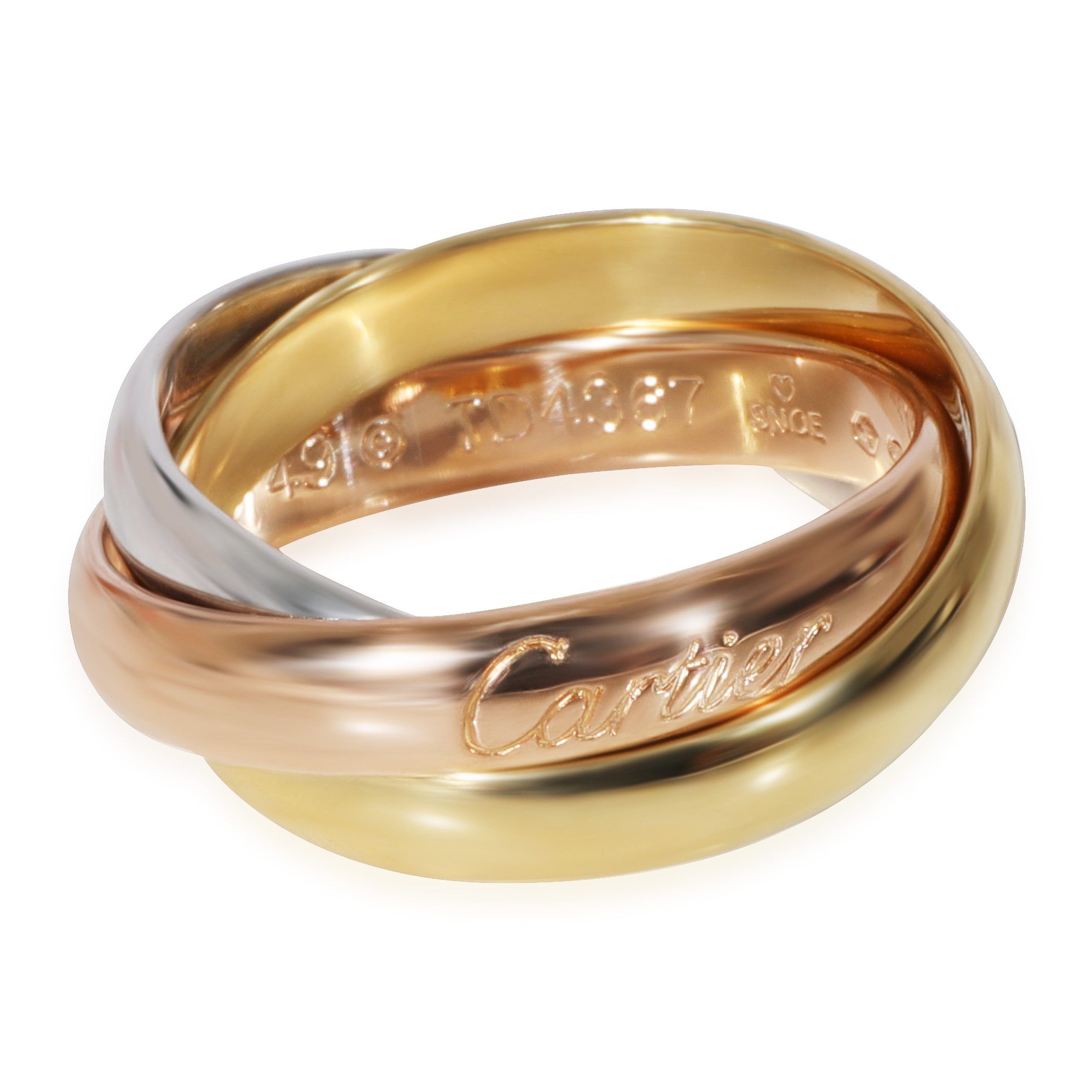 image of Cartier Trinity Ring In 18K 3 Tone Gold, Women's