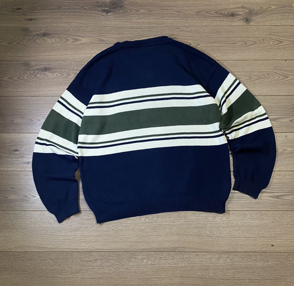 Lacoste × Vintage Vintage Lacoste Striped Knit Sweater Size 8 Size US XXL / EU 58 / 5 - 10 Thumbnail