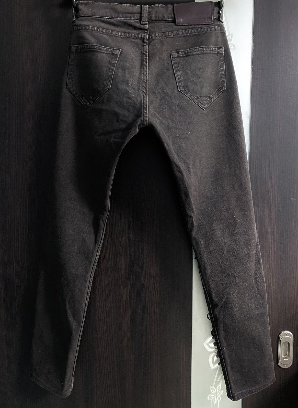 Prada Women’s Prada Linea Rossa Vintage Khaki Cotton Jeans Denim Size 28" / US 6 / IT 42 - 4 Thumbnail