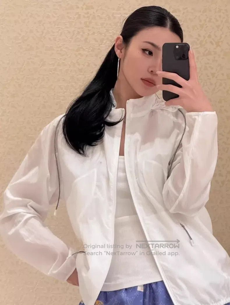 Louis Vuitton Louis Vuitton 26 New White Dark Rib Hooded jacket Size XXS / US 00 / IT 34 - 8 Thumbnail