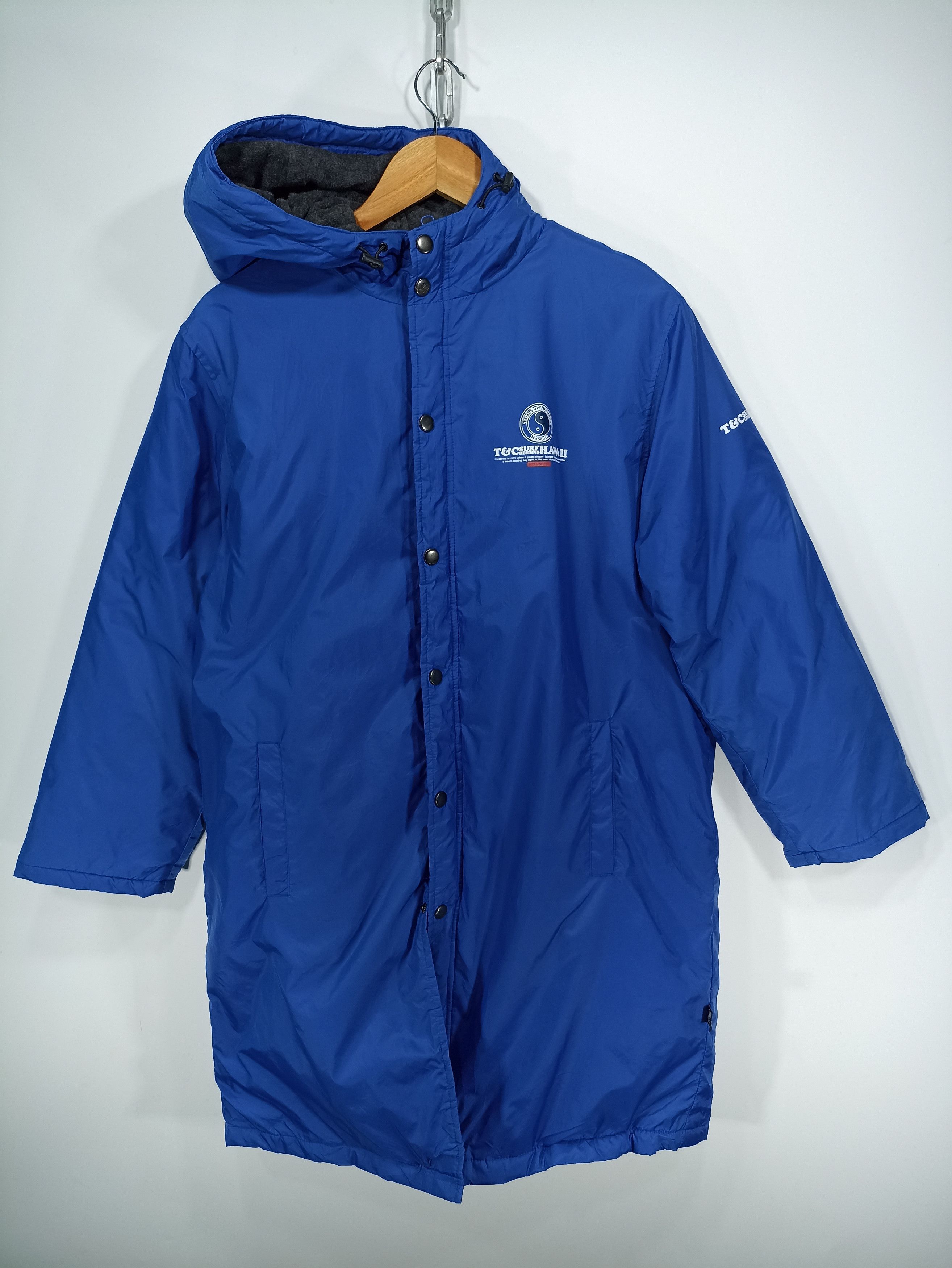 Image of Vintage T & C Surf Designs Blue Parkas Padded, Men's (Size Small)