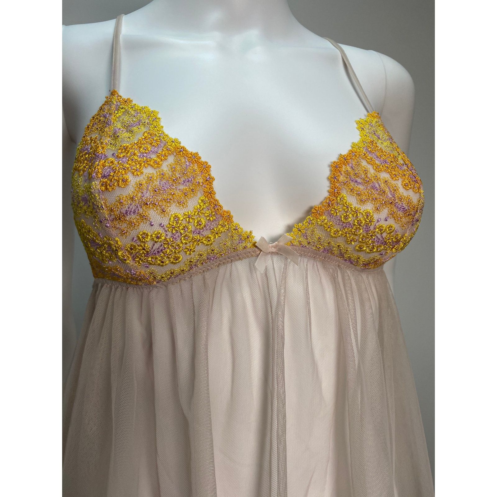 Victoria's Secret Victoria's Secret Sheer Mesh Babydoll Top – Small Size S / US 4 / IT 40 - 4 Thumbnail