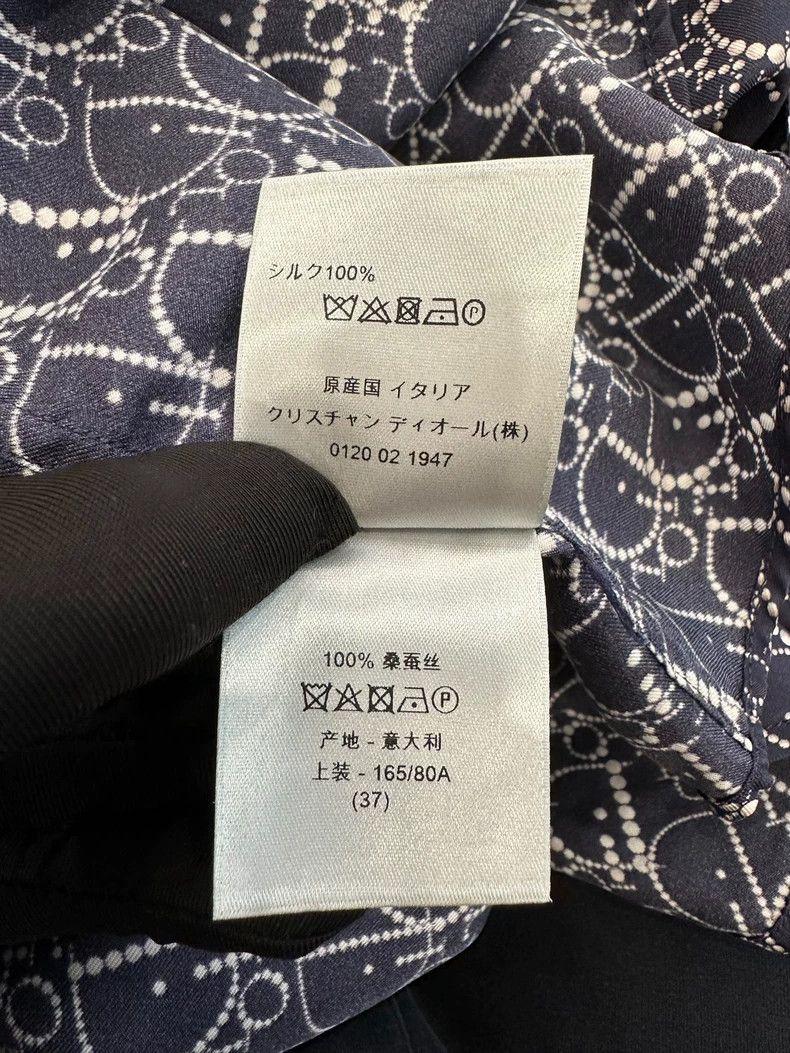 Dior Dior Size 37 Black men's shirt with full print logo 2501-Ne Size US XXS / EU 40 - 8 Thumbnail