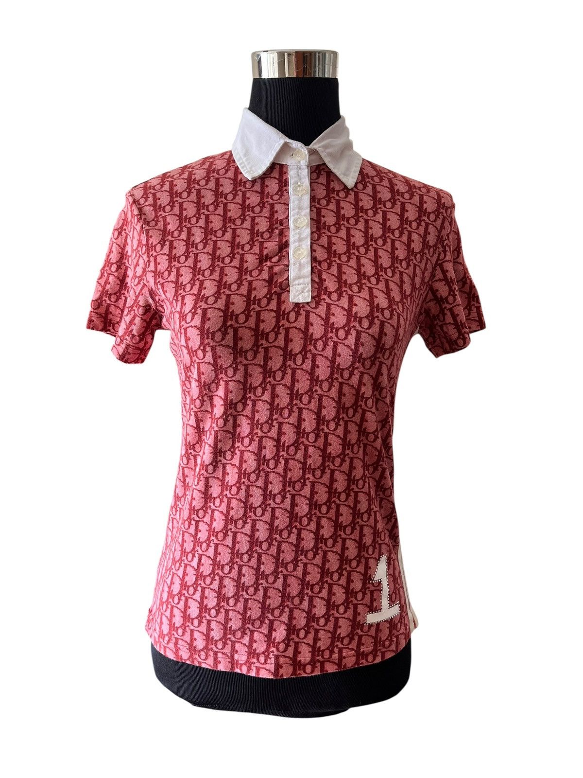 Vintage Christian Dior Oblique Monogram Button Up Shirt