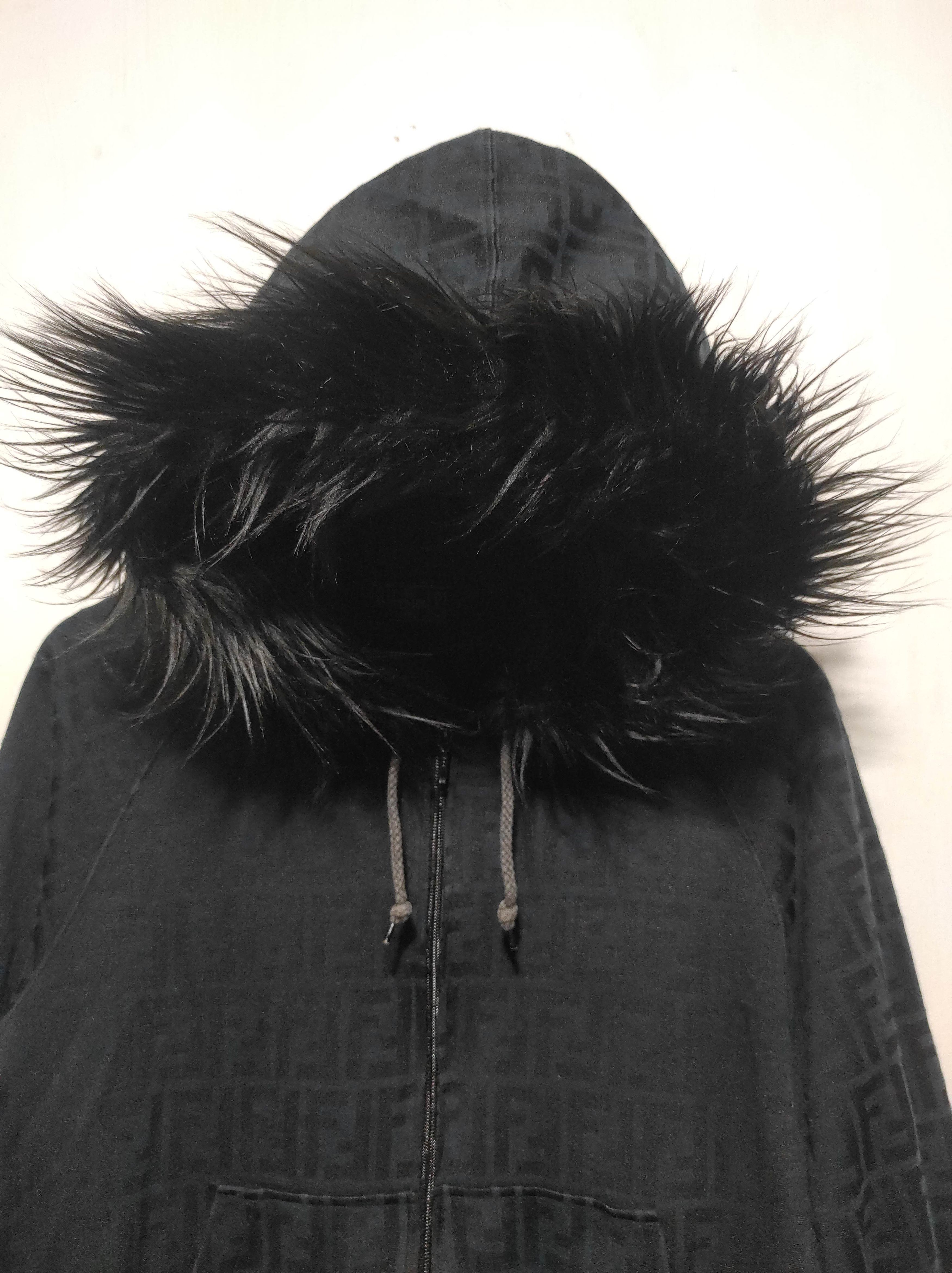 Japanese Brand Black Monogram zip fur hoodie ifsix LGB style Size US M / EU 48-50 / 2 - 3 Thumbnail