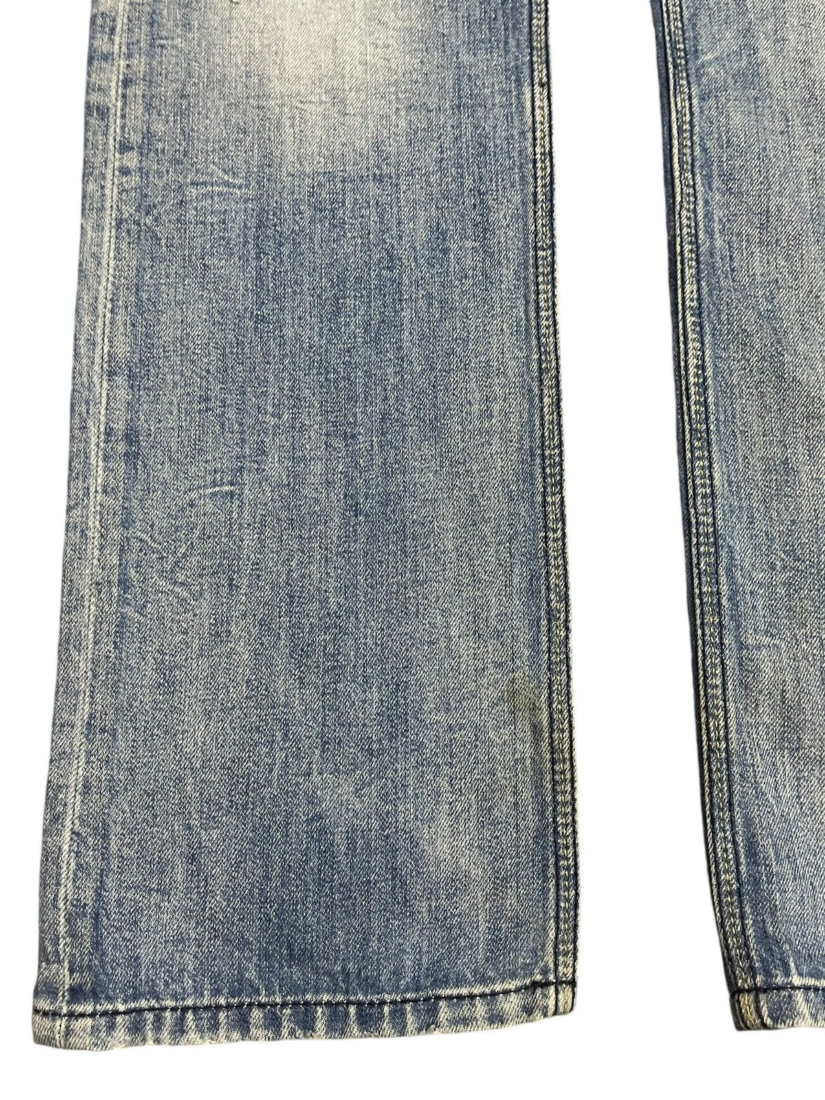 Diesel Vintage Diesel Industry Blue Faded Wash Distress Jeans Size US 33 - 7 Thumbnail