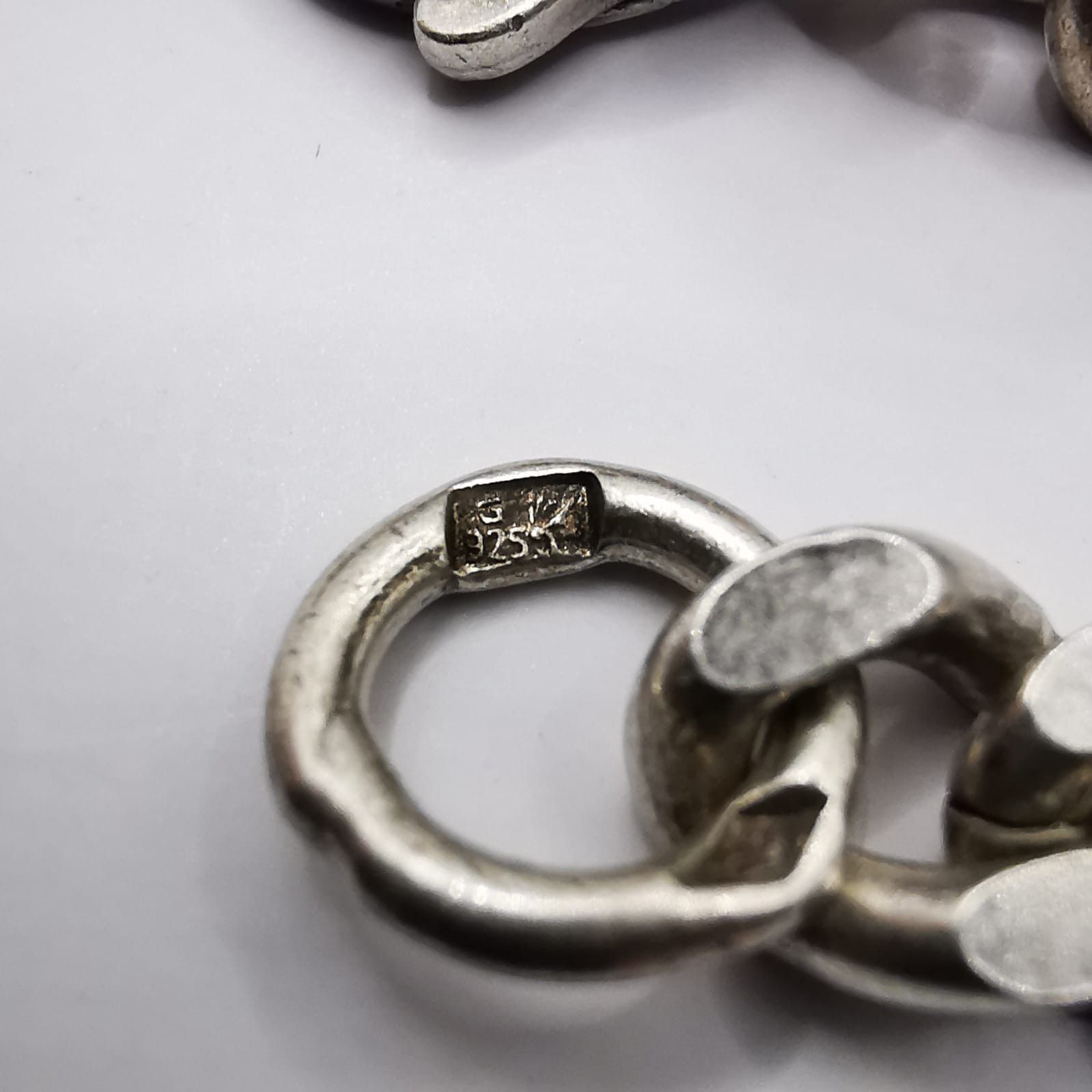 Sterling Silver Vintage Massive Chain 925 Sterling Silver,Signature 53,72g Size ONE SIZE - 2 Thumbnail