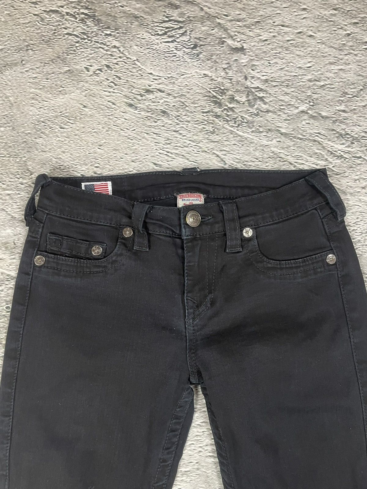 True Religion True Religion jeans biker black vintage Y2K slim skinny Size 26" / US 2 / IT 38 - 2 Thumbnail