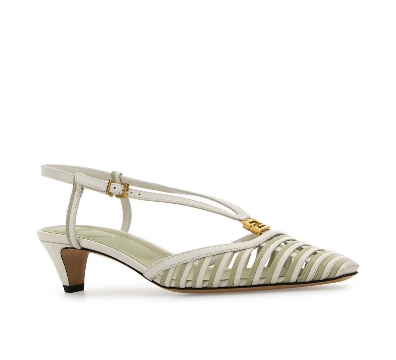 Fendi Fendi FFold Leather Pumps Size US 7.5 / IT 37.5 - 2 Thumbnail