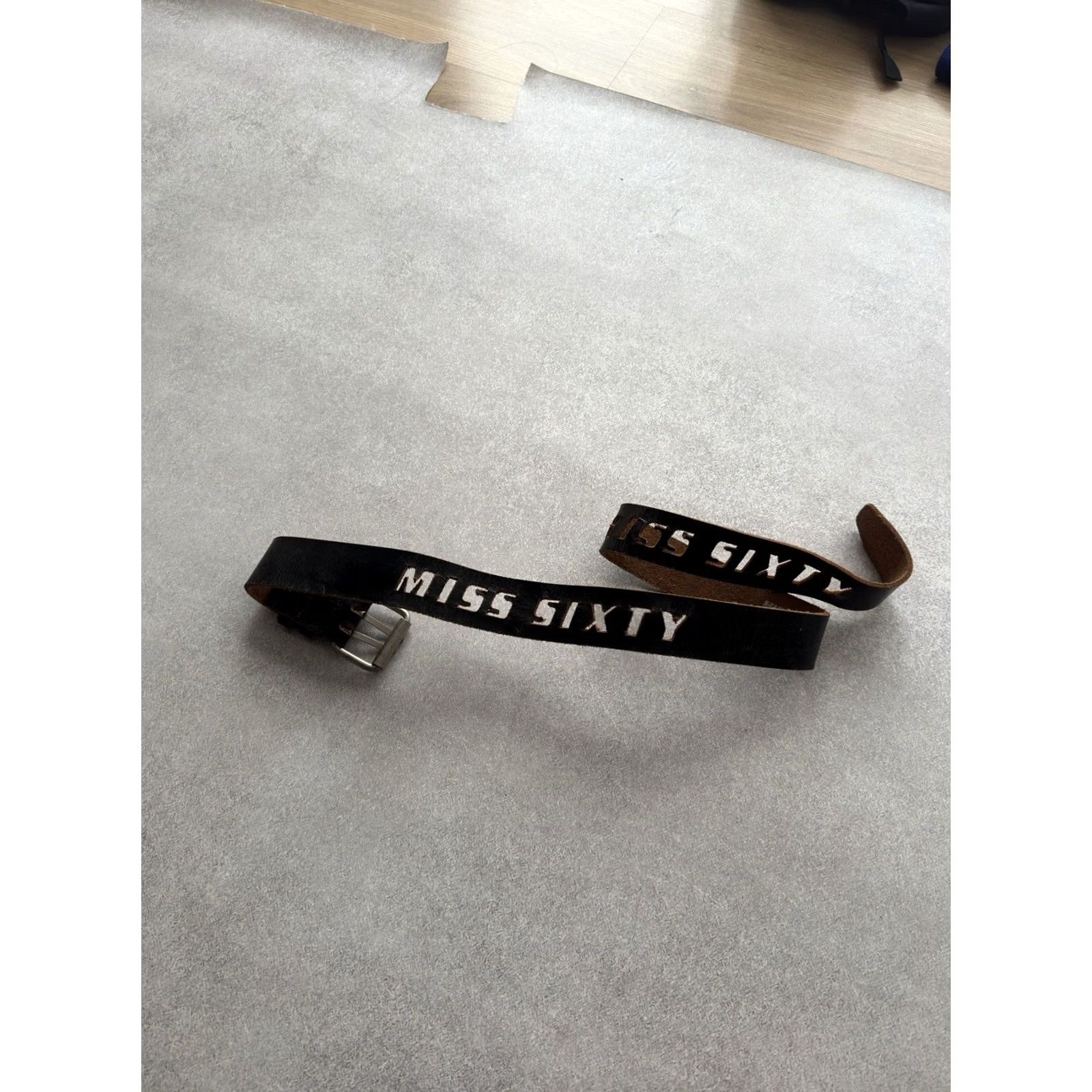 Miss Sixty VINTAGE Miss Sixty Leather Belt Logo 90s Retro Y2K Women M Brown Fashion Belt Size ONE SIZE - 3 Thumbnail