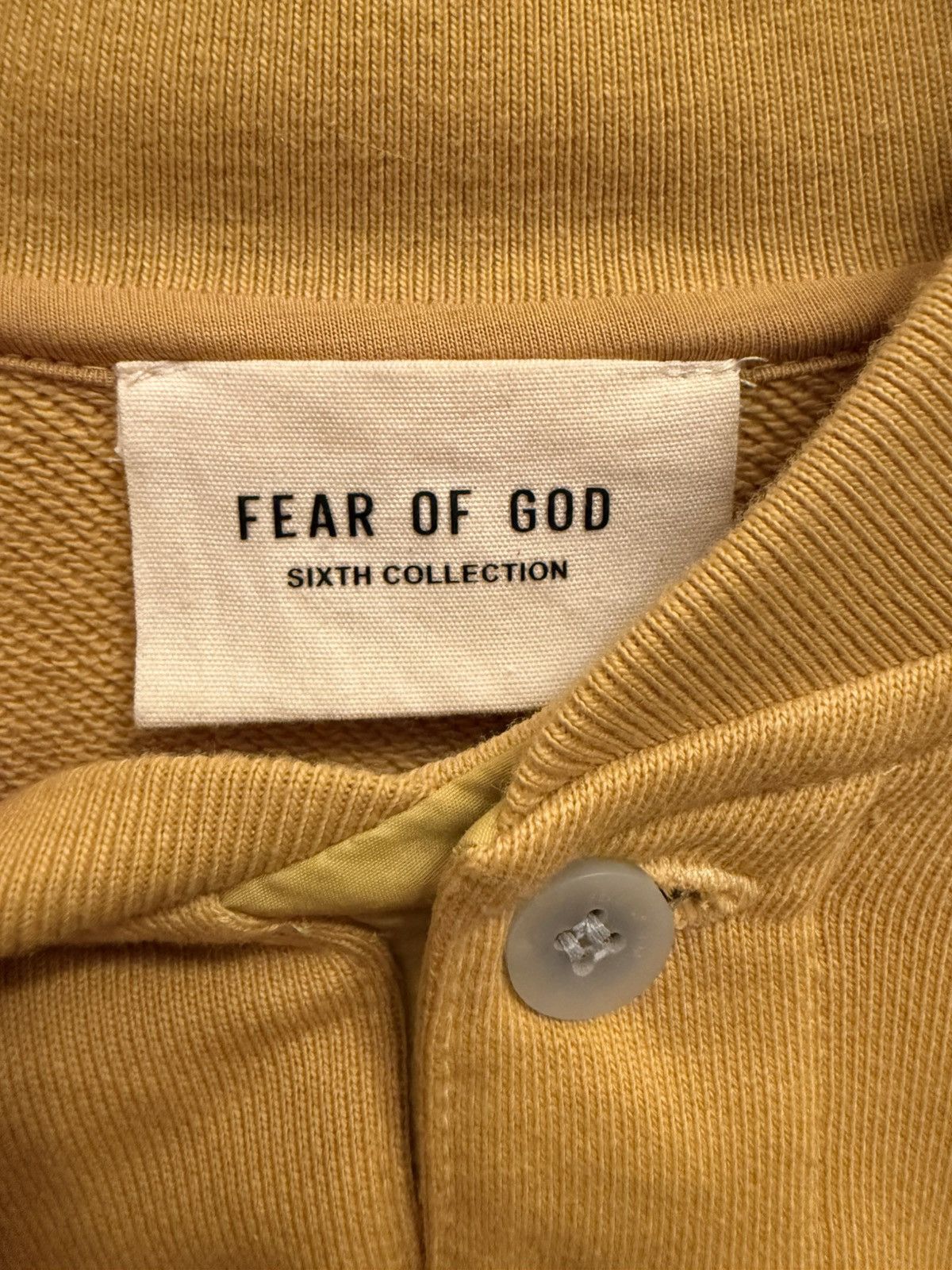 Fear of God Fear Of God Everyday Henley Sweatshirt Garden Glove Yellow Size US XS / EU 42 / 0 - 3 Thumbnail