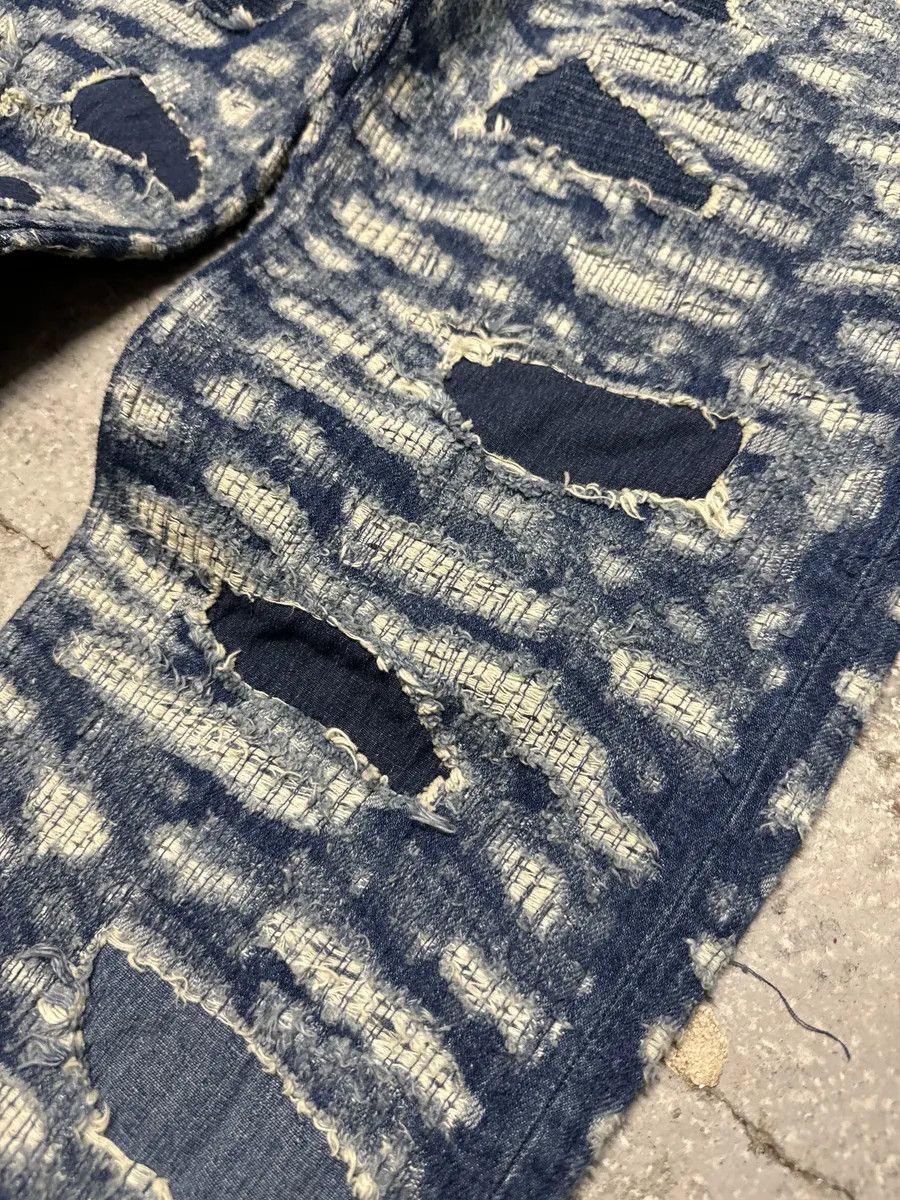 Givenchy AW2023 Givenchy Slim Blue Distressed Boro Denim Jeans Size US 30 / EU 46 - 12 Thumbnail