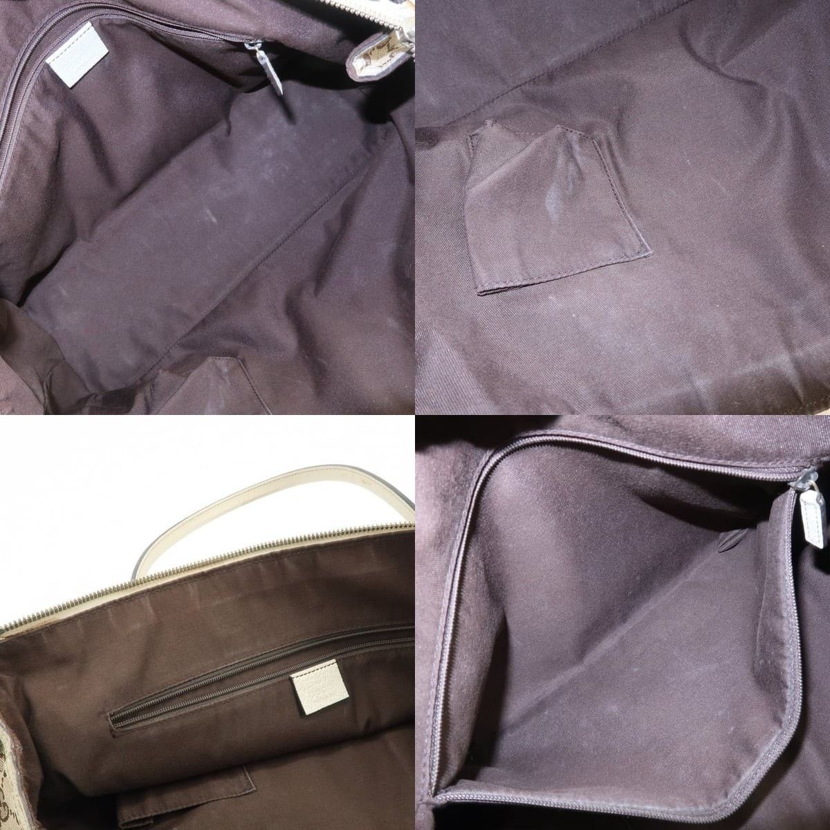Gucci Gucci Princy GG Supreme Canvas & Leather Tote Brown Size ONE SIZE - 7 Thumbnail