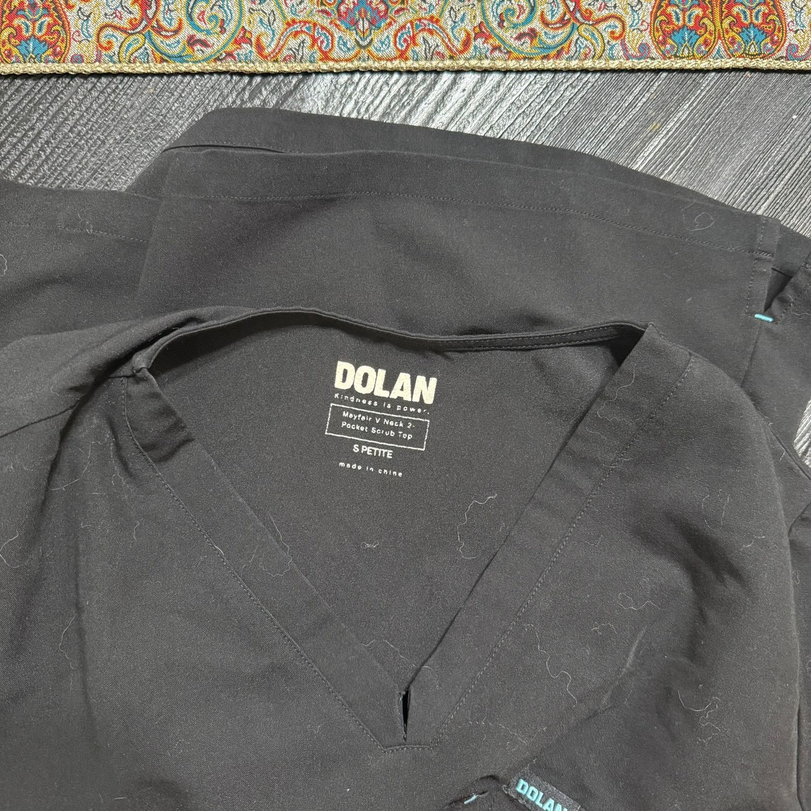 Other Dolan Black V-Neck Scrub Top | Sz SP Size S / US 4 / IT 40 - 6 Thumbnail