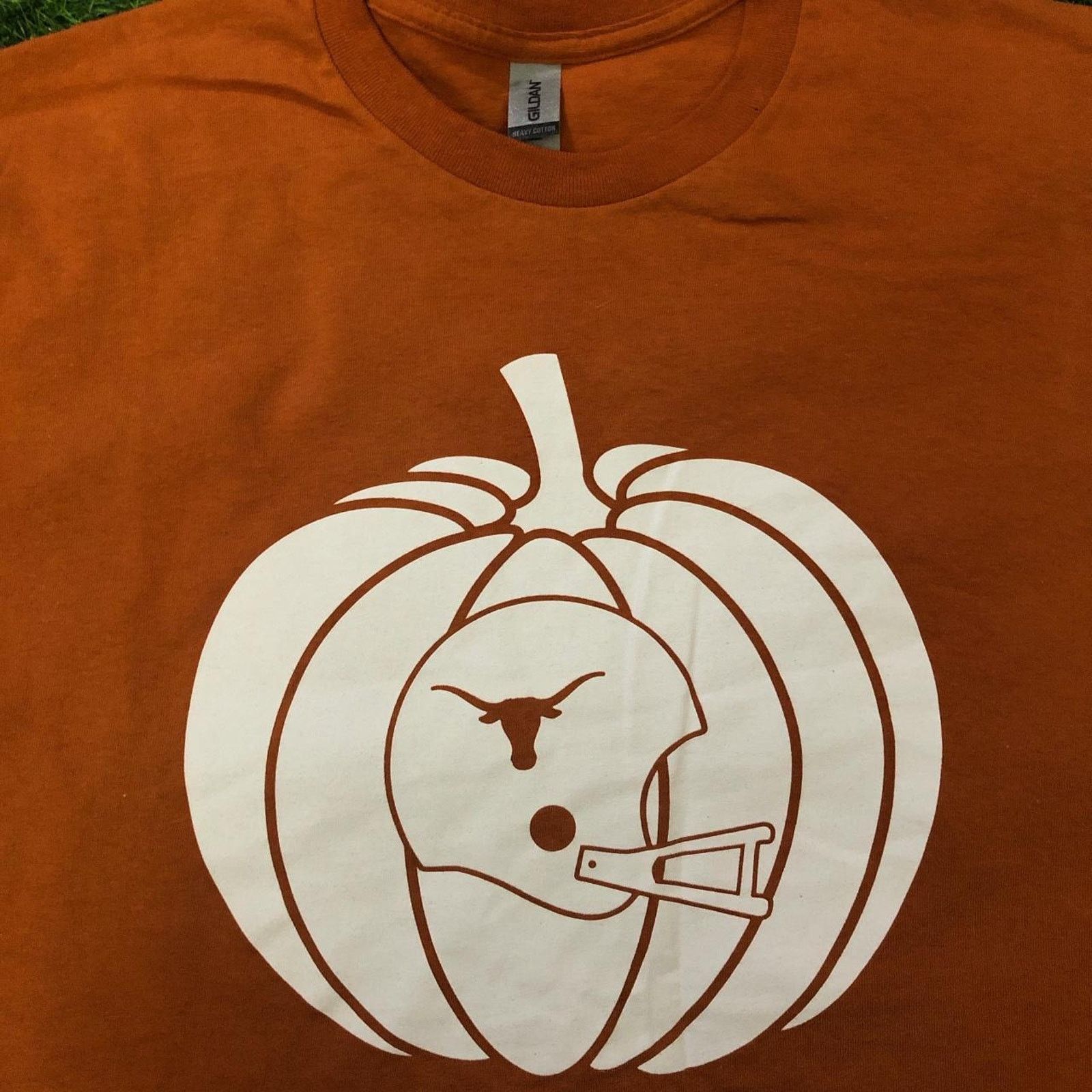 Gildan Burnt Orange Texas Longhorns Pumpkin Graphic Tee Size US XL / EU 56 / 4 - 3 Thumbnail