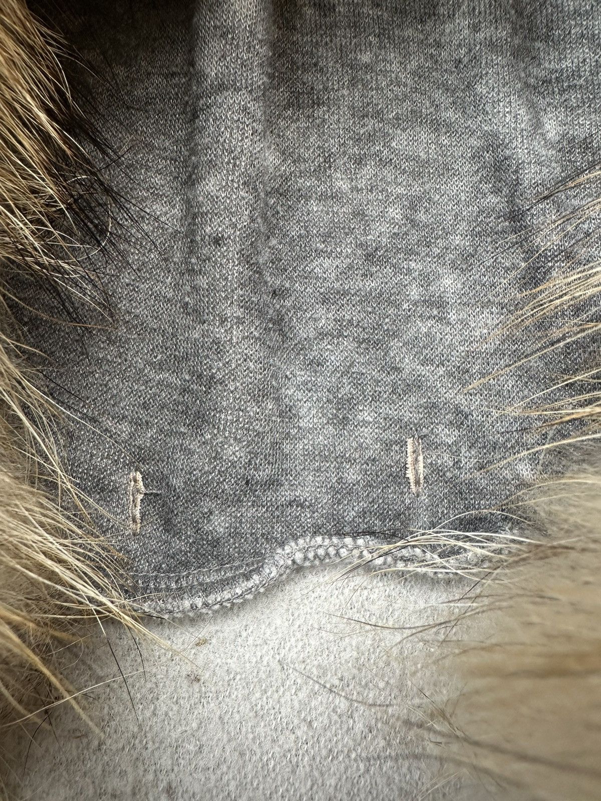 CRAZY TRASHED GOAT FUR ZIP UP HOODIE IFSIXWASNINE PUNK STYLE