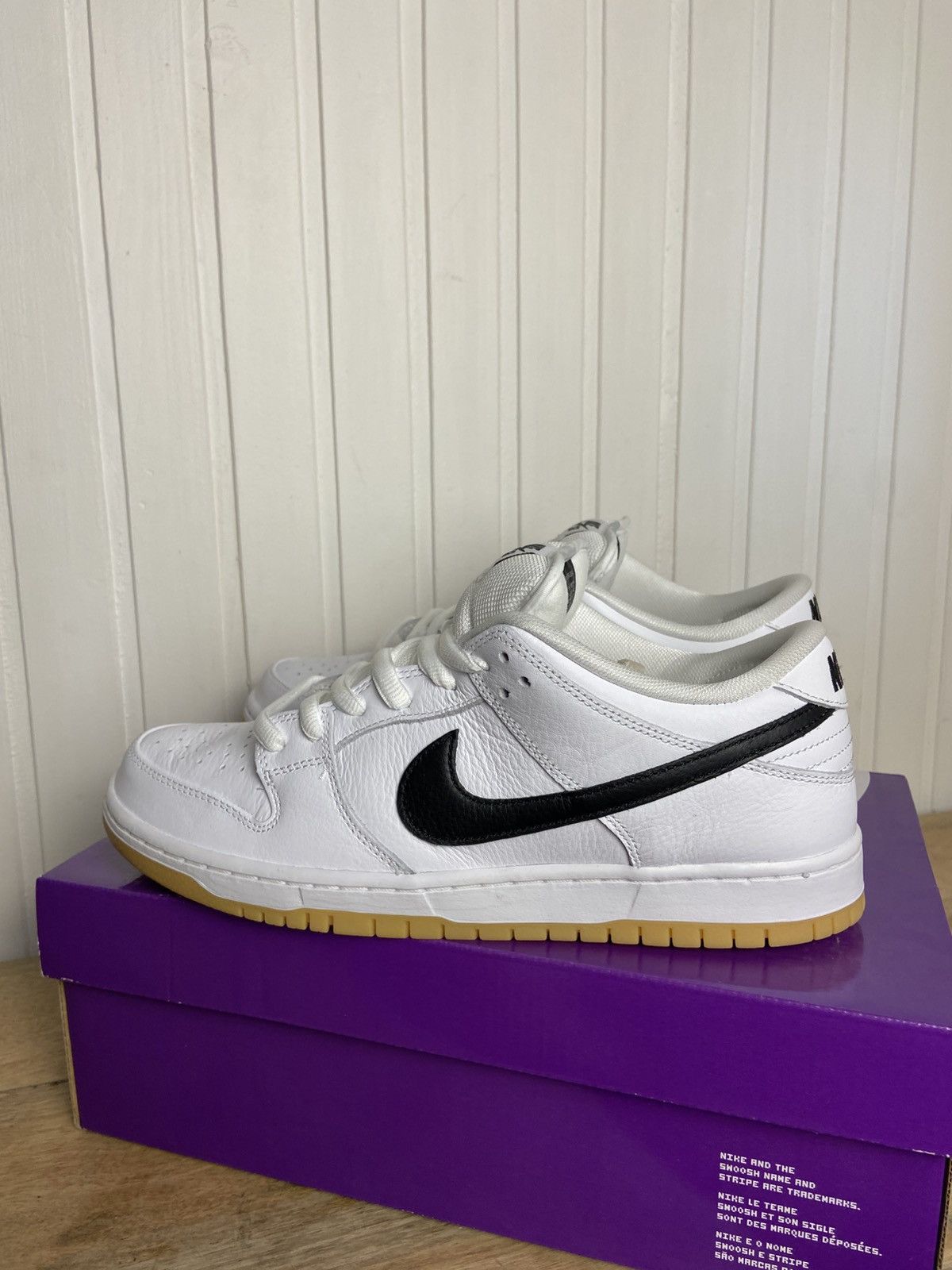 Nike New Nike SB Dunk Low Pro "White Gum" authentic Size 10,5US Size US 10.5 / EU 43-44 - 7 Thumbnail
