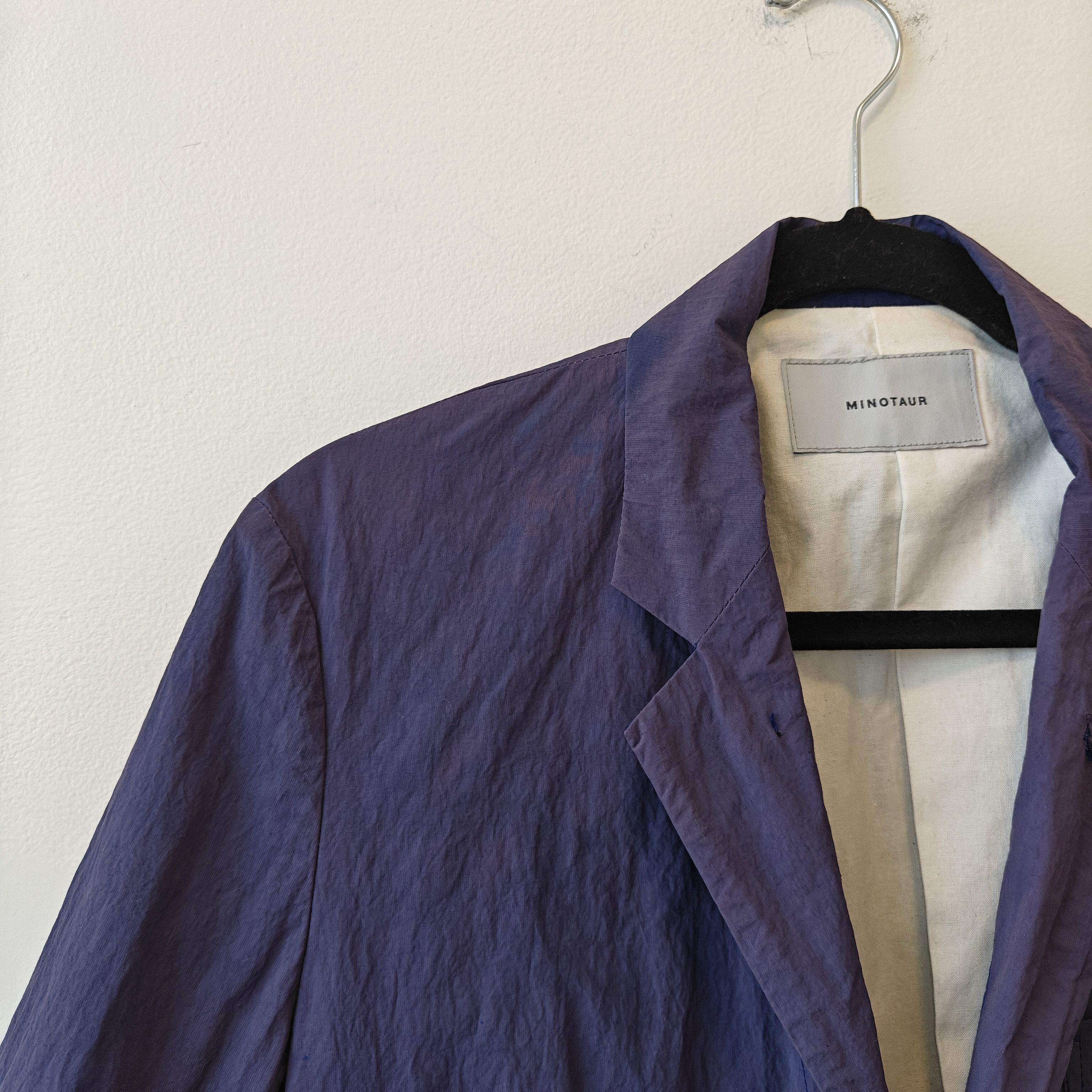 MINOTAUR INST. Minotaur Purple Nylon Blazer Japan Fits Small, Nanamica Size US S / EU 44-46 / 1 - 3 Thumbnail
