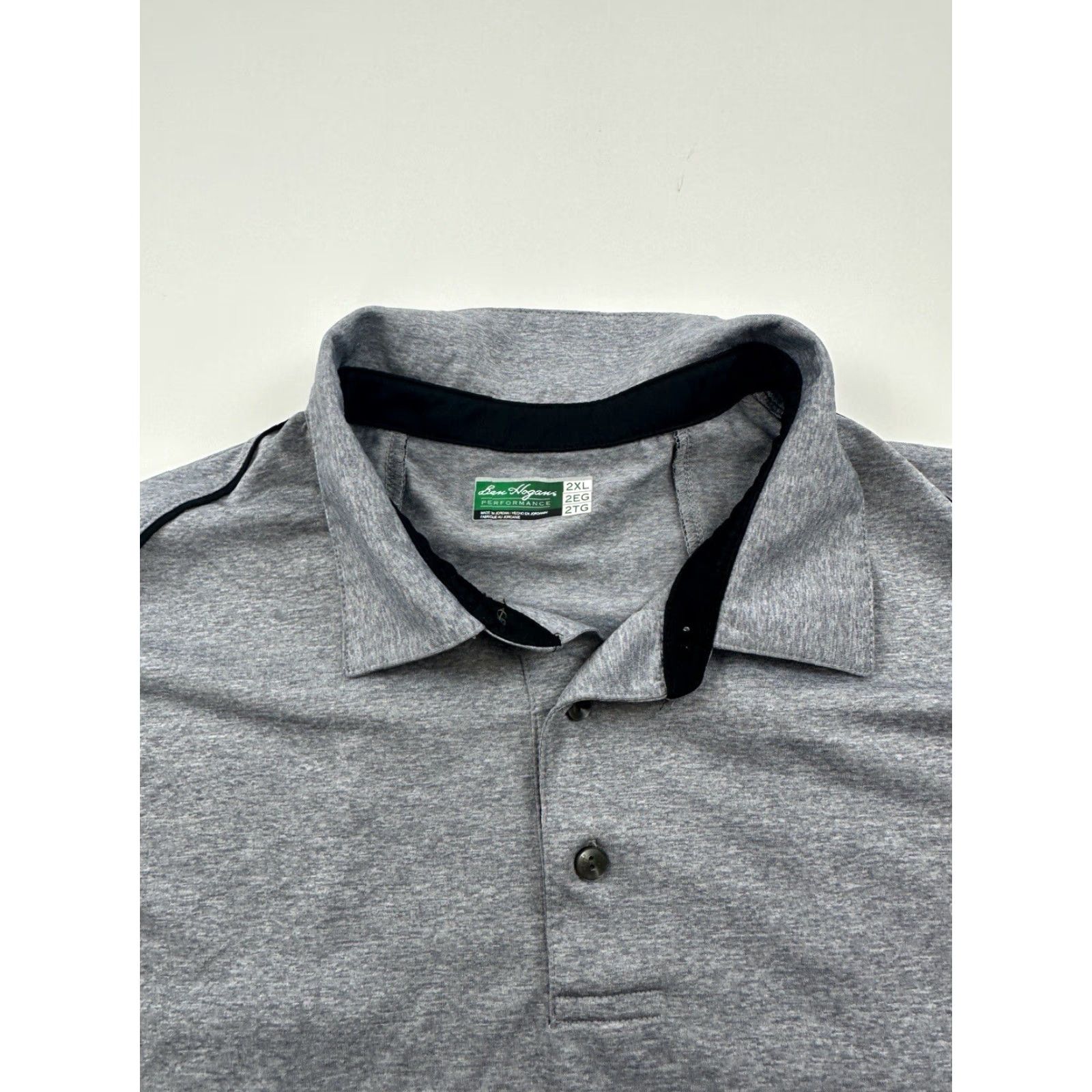 Hogan Ben Hogan Polo Shirt Men 2XL Gray Performance Golf Short Sleeve Casual Shirt Size US XXL / EU 58 / 5 - 3 Thumbnail