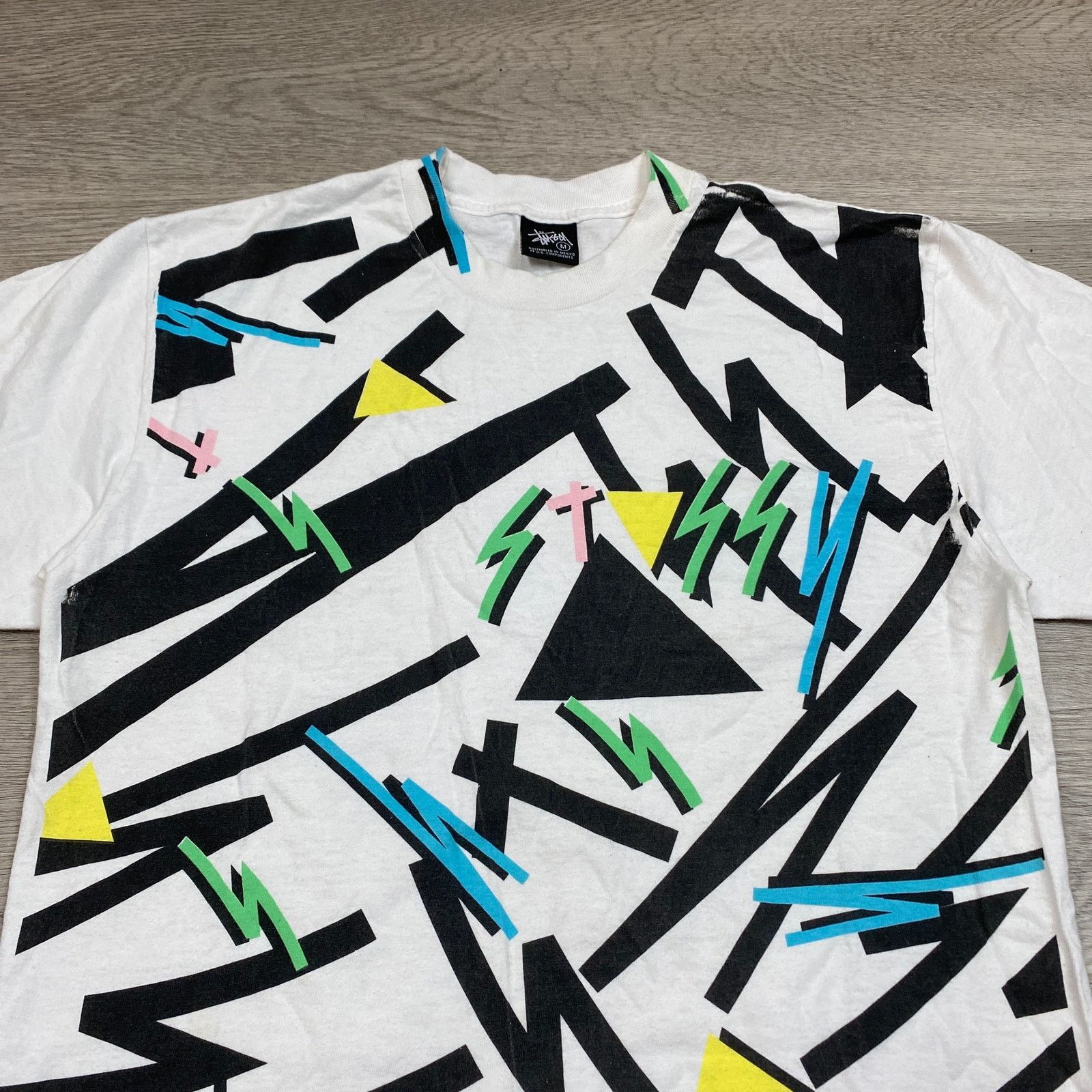 Stussy × Vintage Vintage Stussy Retro Style AOP Shirt Men's Medium Streetwear Size US M / EU 48-50 / 2 - 2 Thumbnail