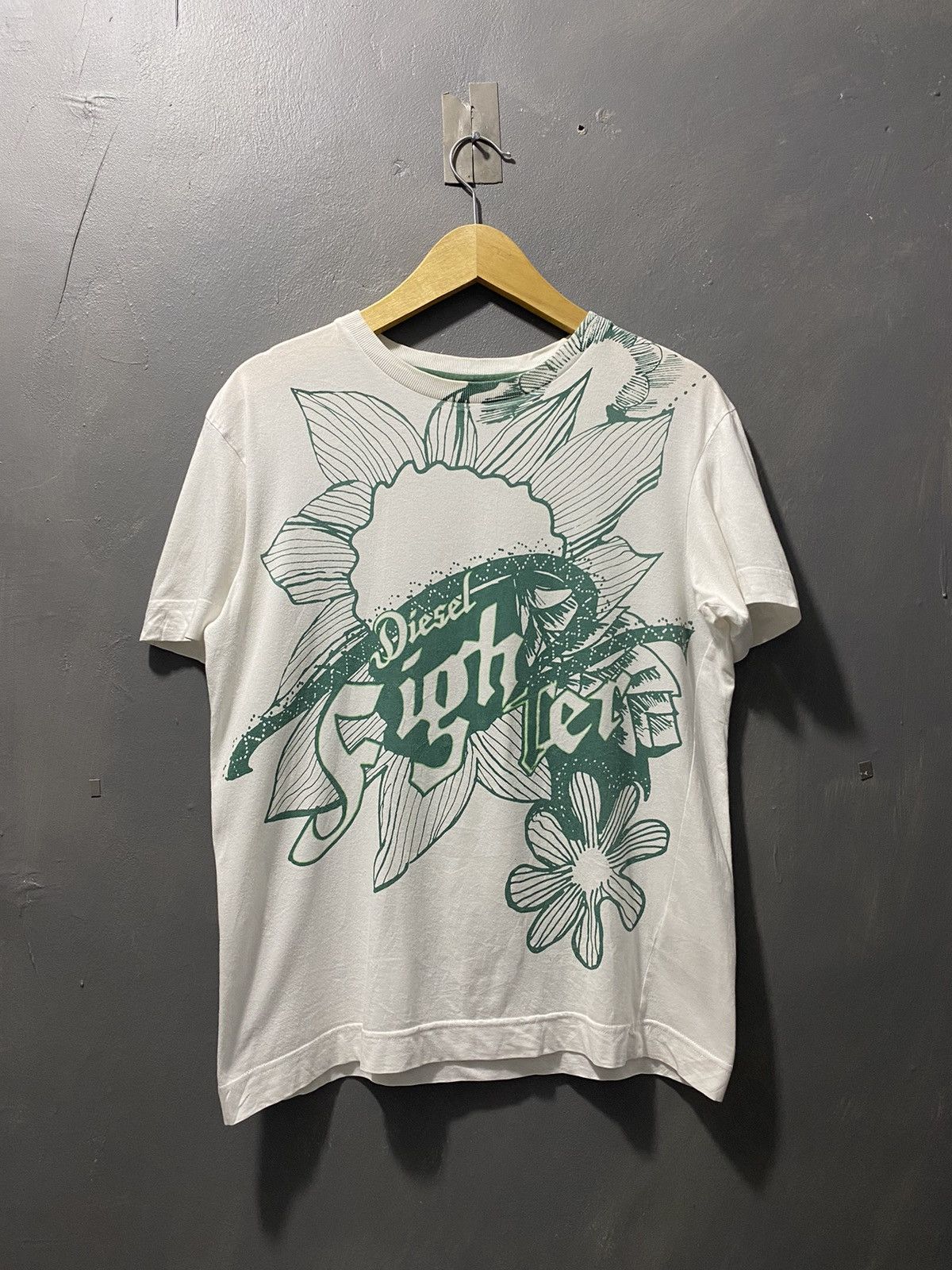 14th Addiction × Beauty Beast × Diesel 2000s Diesel Fighter T Shirt Size US S / EU 44-46 / 1 - 1 Thumbnail