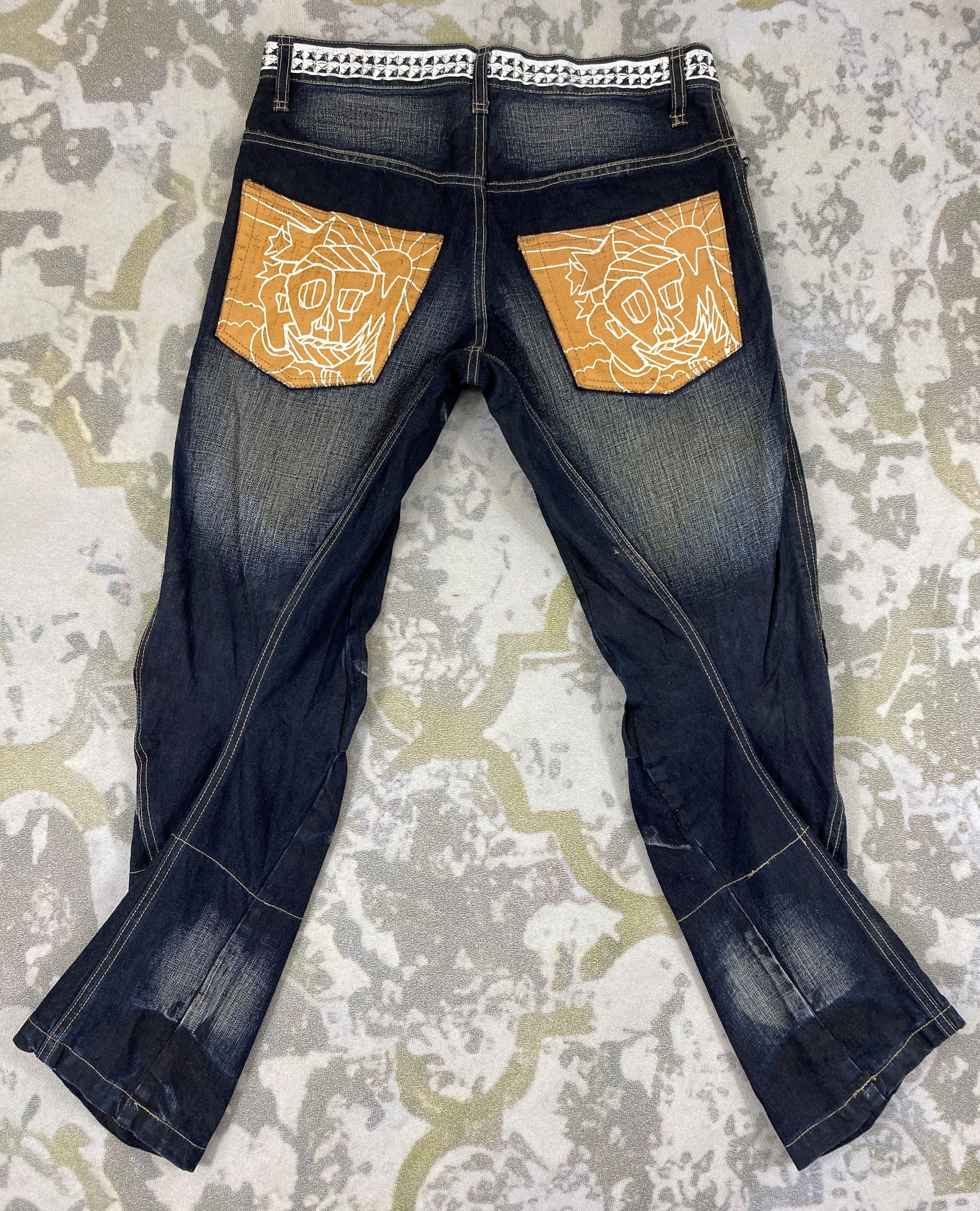 Le Grande Bleu (L.G.B.) Vintage PPFM Jeans 32x28 lgb style Denim - JN2604 Size US 32 / EU 48 - 2 Thumbnail