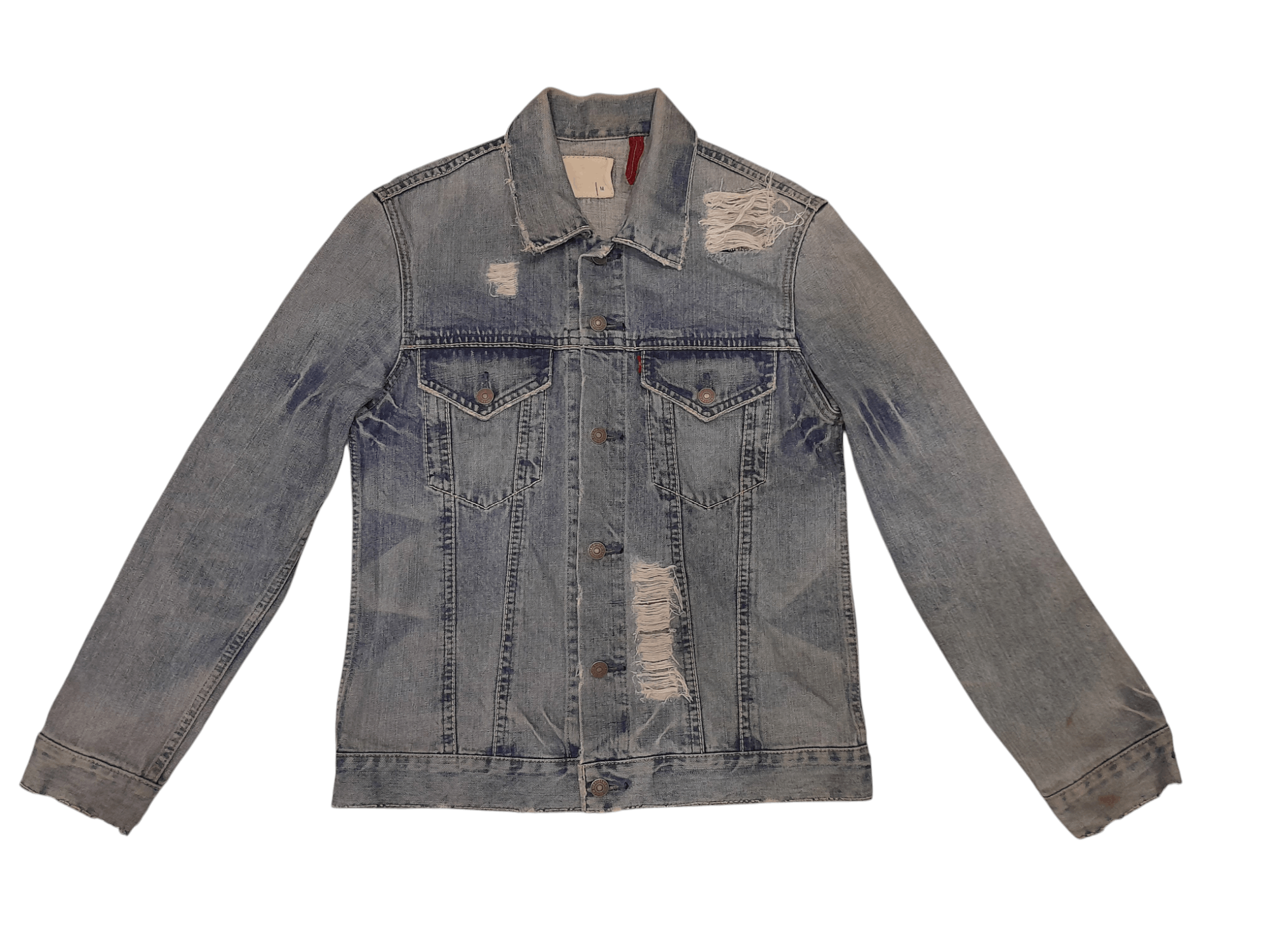 Levi's Levis Redloop 510 Trucker Distressed Denim (F601) Size US M / EU 48-50 / 2 - 1 Thumbnail