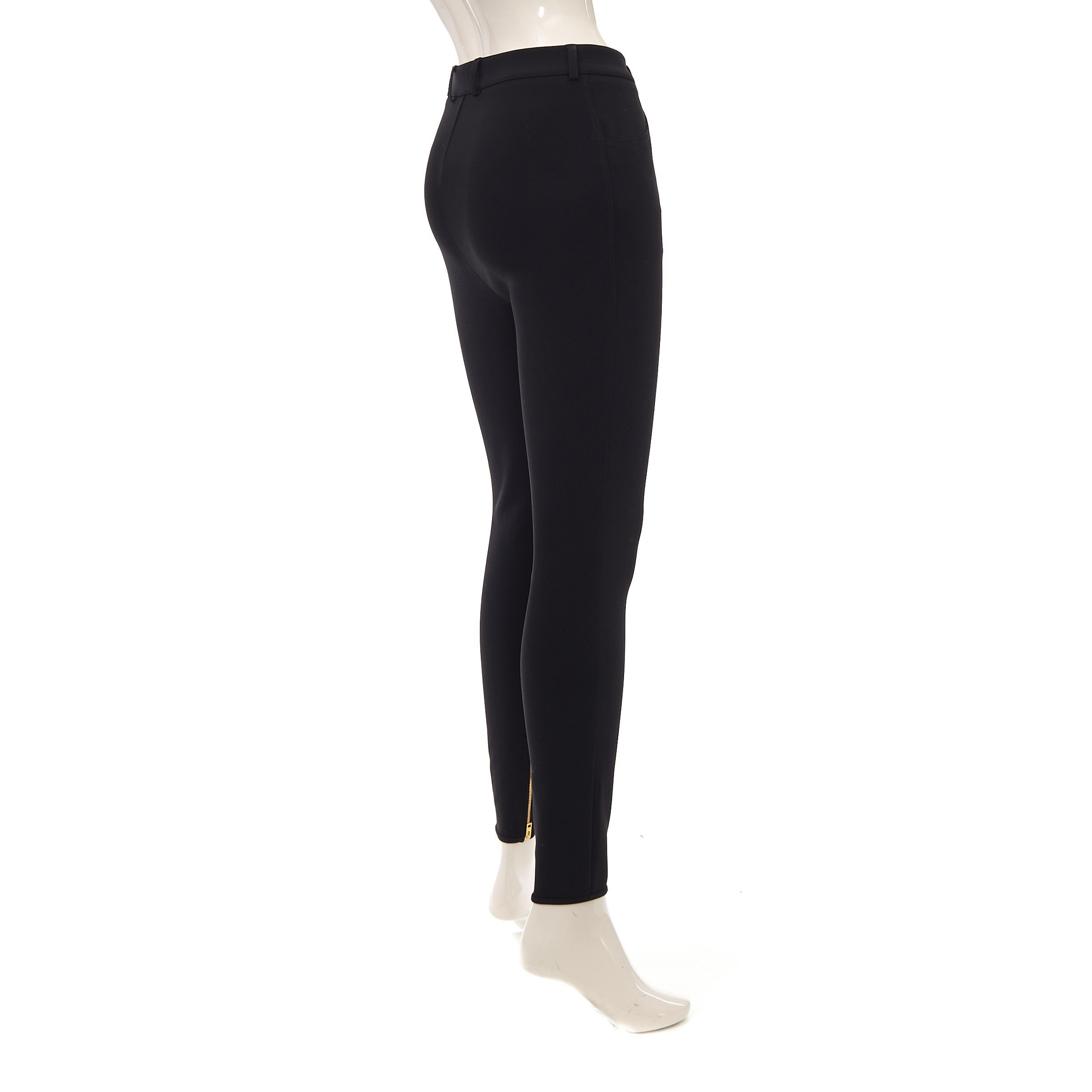 Celine Black Riding Pants In Compact Wool Size 27" / US 4 / IT 40 - 6 Thumbnail