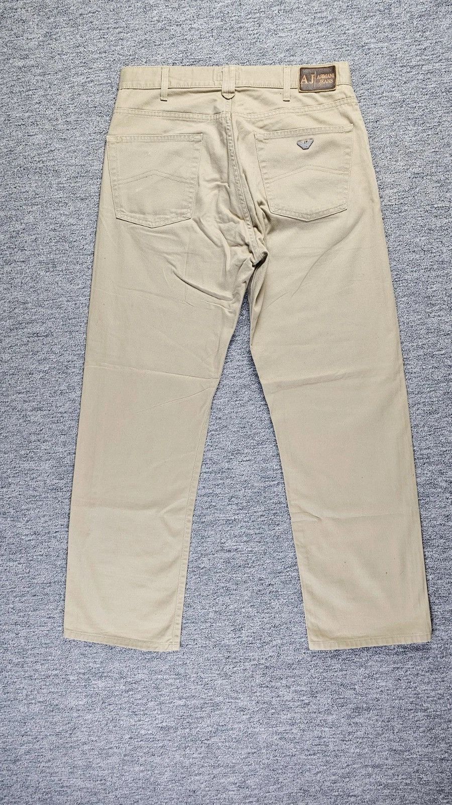 Armani Armani Jeans AJ Chino Straight Pants W34 Beige Italy Eagle Size US 34 / EU 50 - 2 Thumbnail