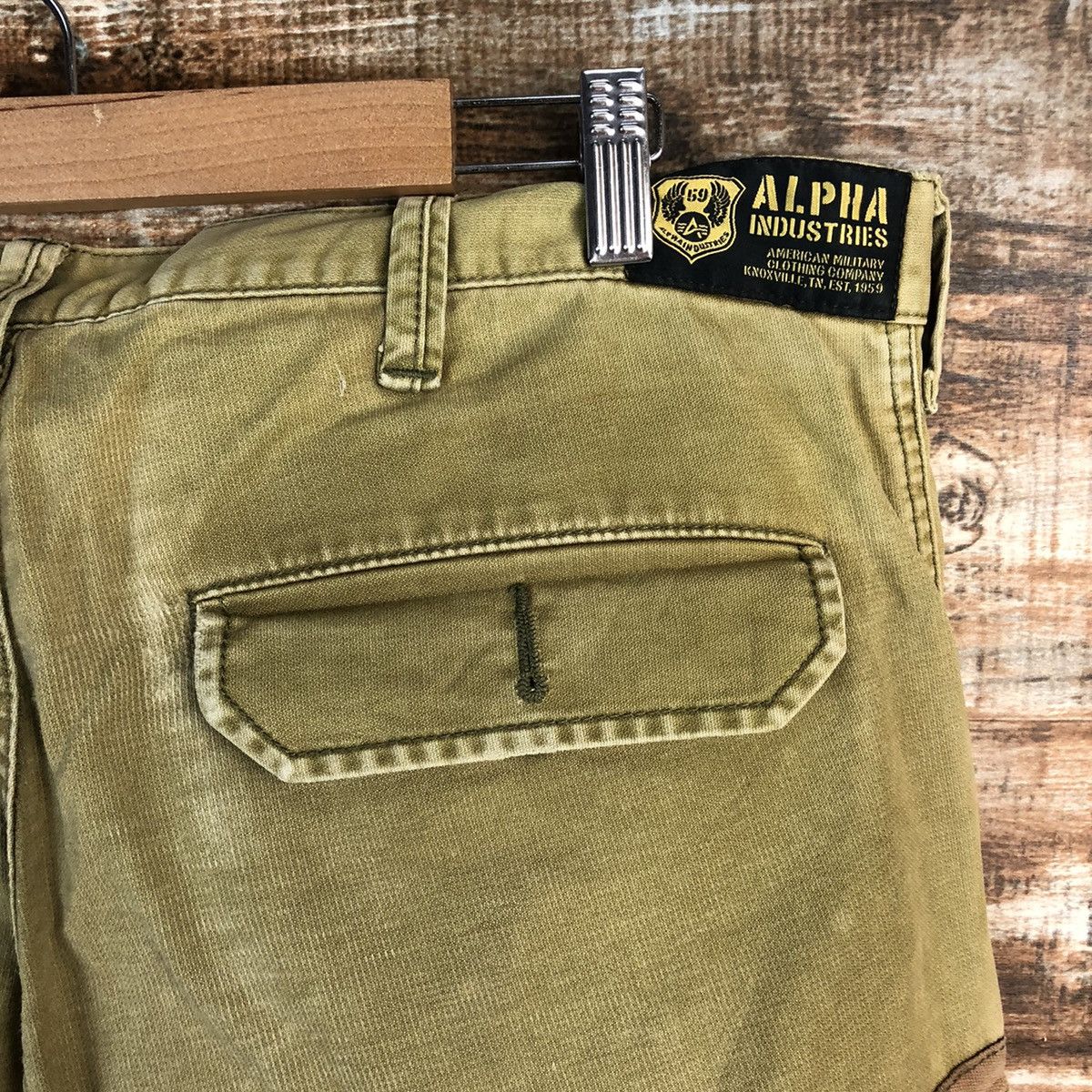 Alpha Industries DL Alpha Industries Green Cargo Multipocket Pants #C613 Size US 34 / EU 50 - 17 Thumbnail