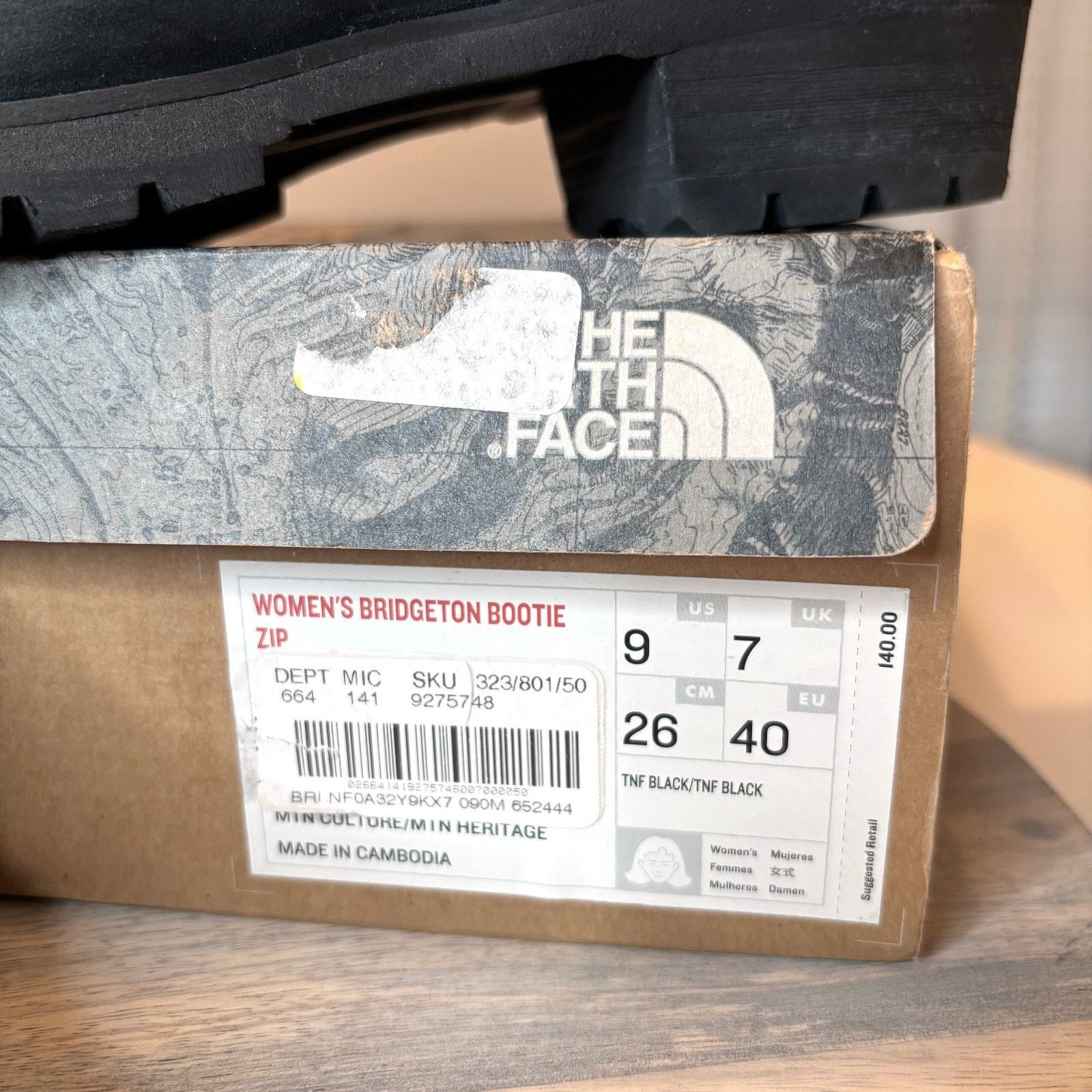 The North Face North Face Bridgeton Zip Black Leather Boots US Size 9 EU 40 Size US 9 / IT 39 - 2 Thumbnail