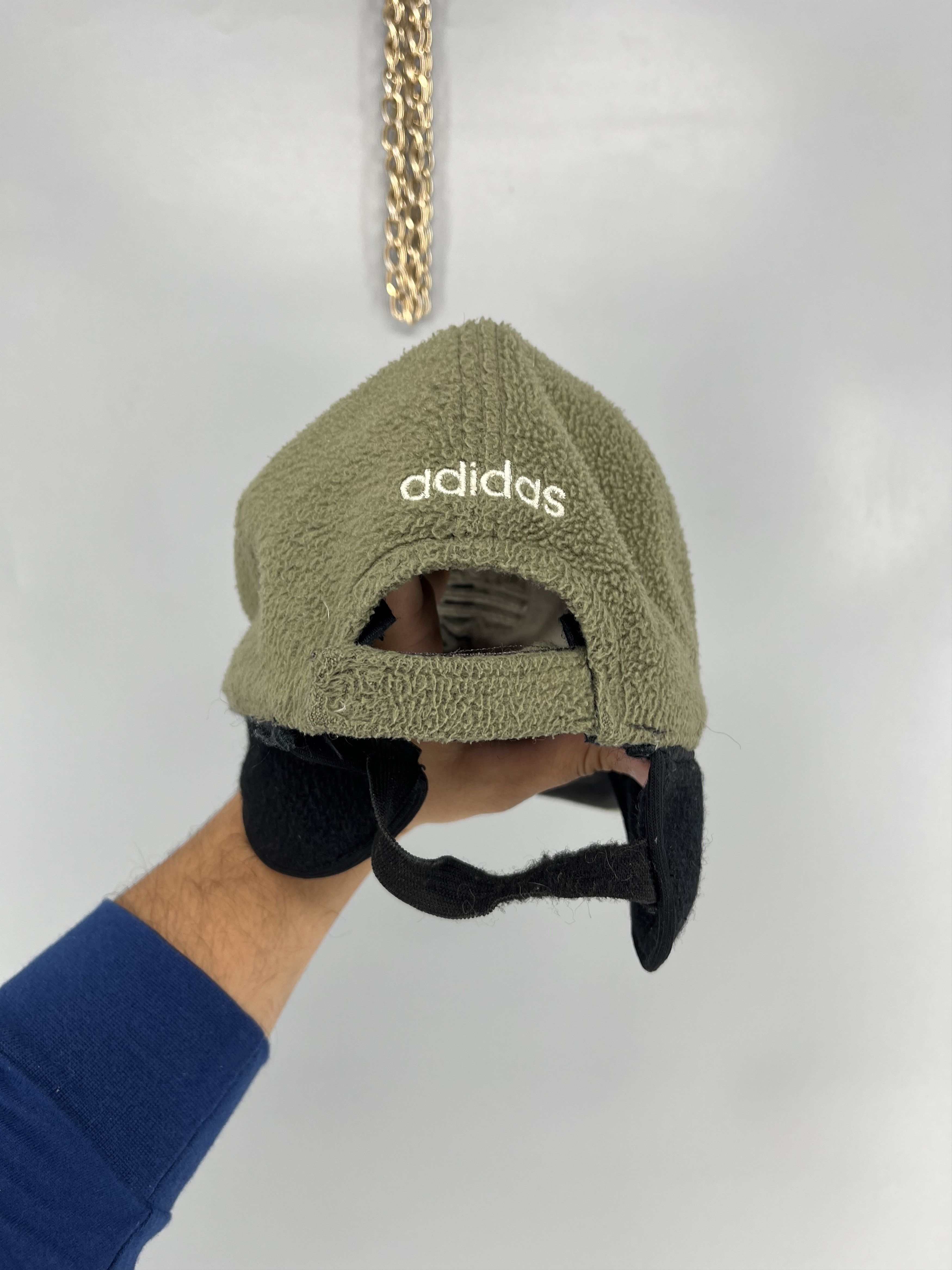 Adidas Vintage 90s Adidas Fleece Winter Gorpcore Cap Size ONE SIZE - 6 Thumbnail